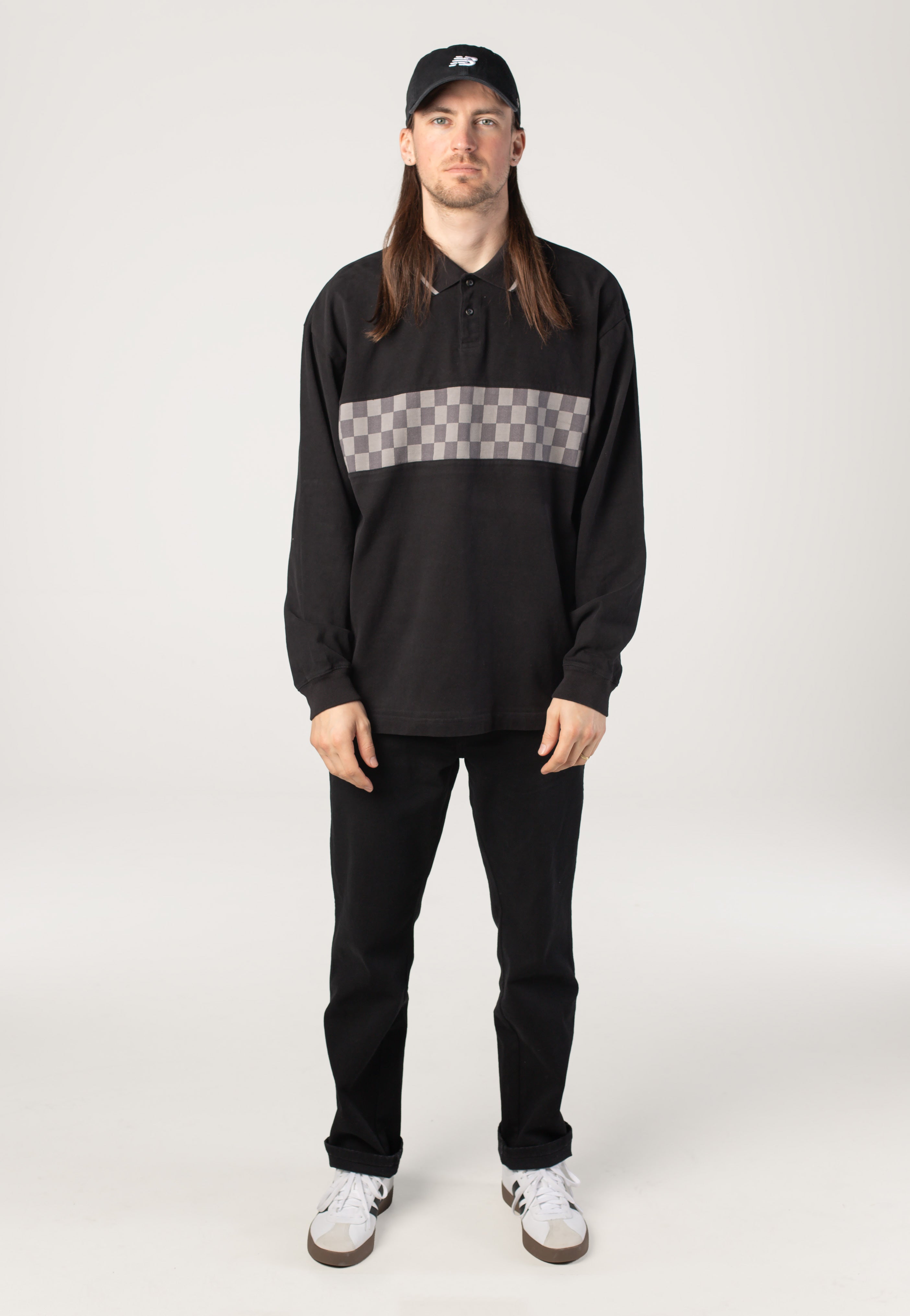 Vans - Medford Checkerboard Black - Longsleeve | Men-Image
