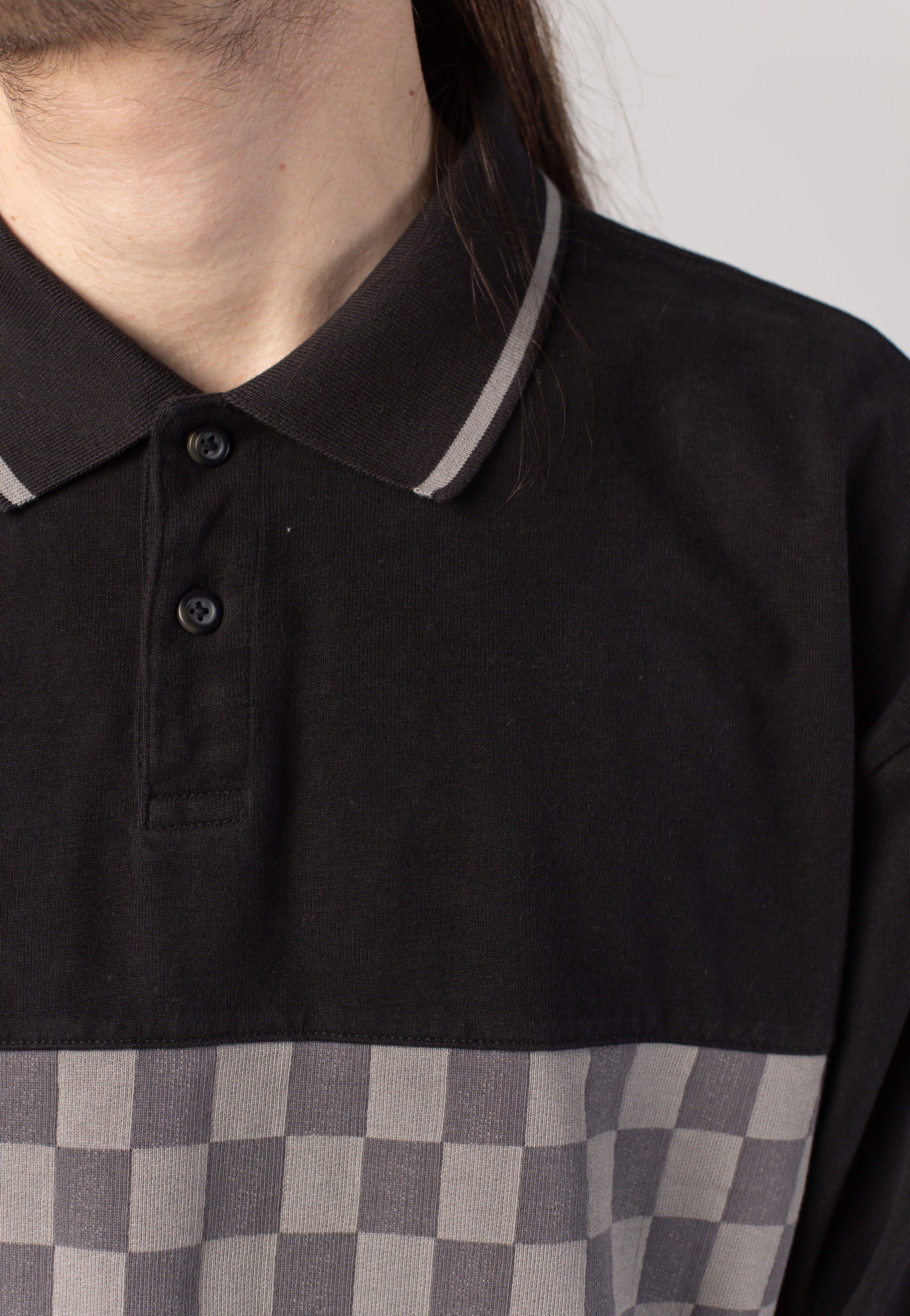 Vans - Medford Checkerboard Black - Longsleeve | Men-Image