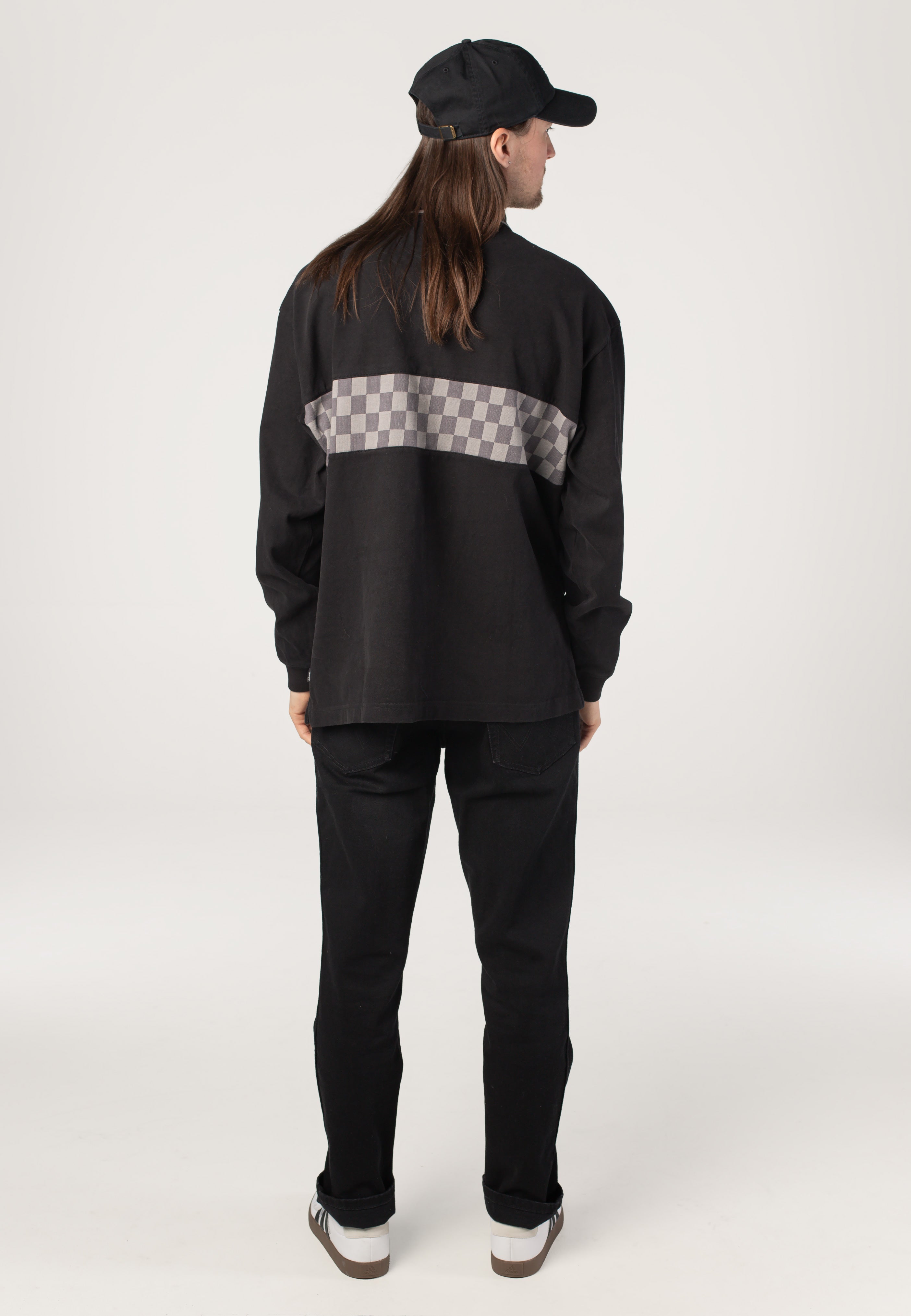 Vans - Medford Checkerboard Black - Longsleeve | Men-Image
