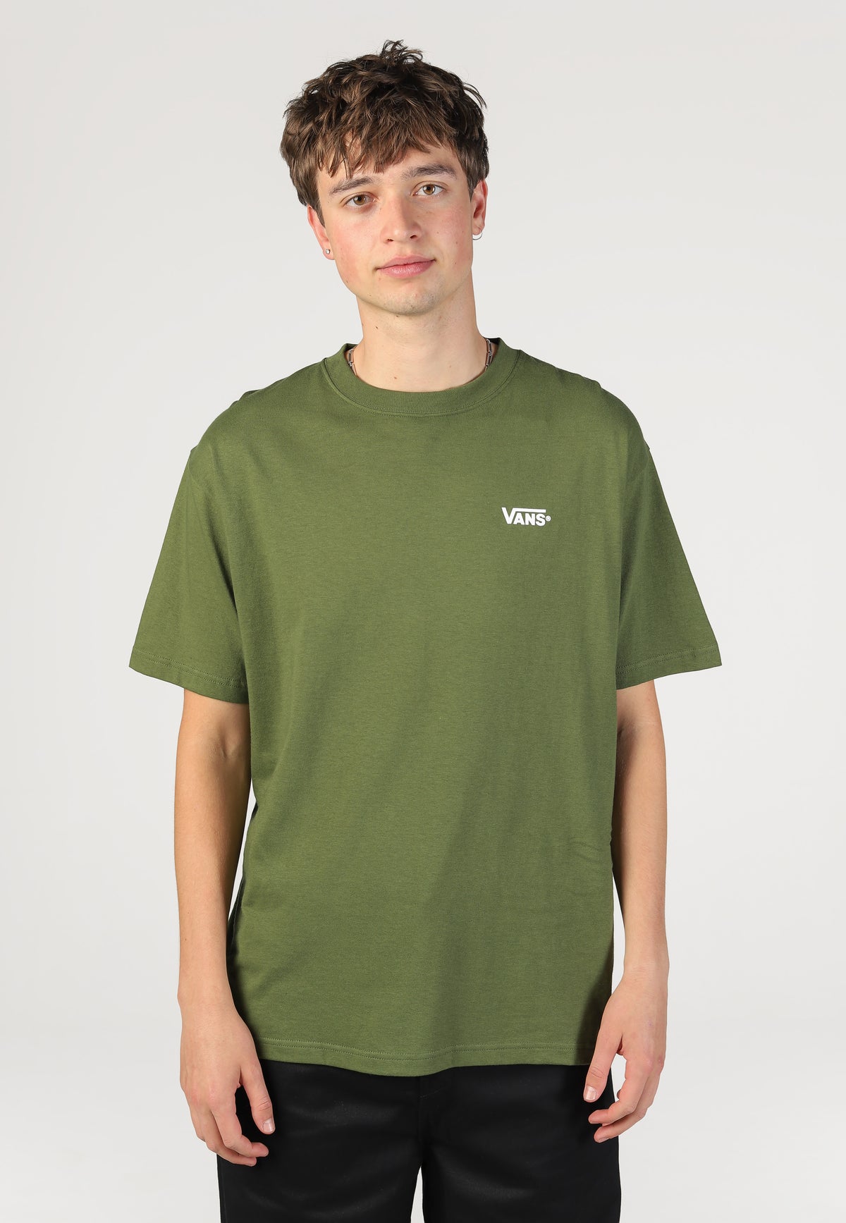 Vans New Left Chest Green Balsam T-paita | Men-Image