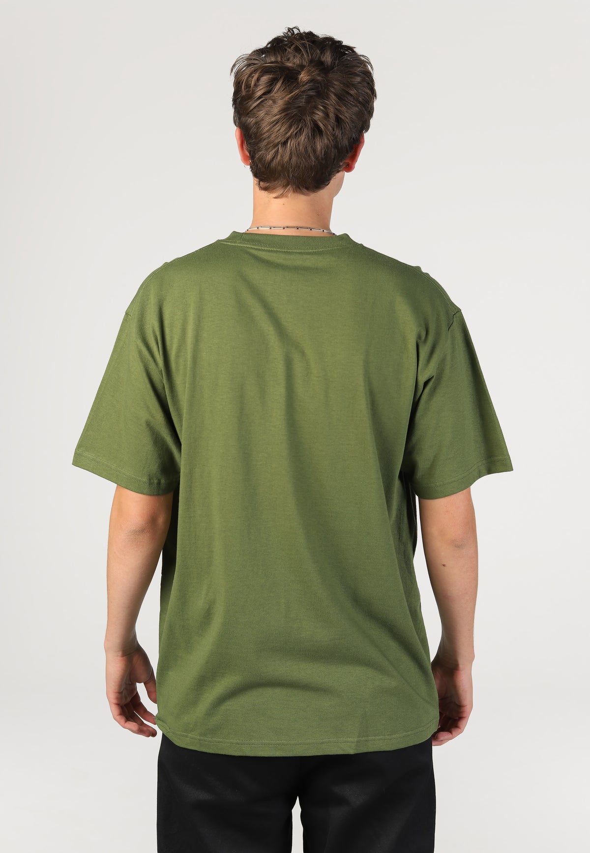 Vans New Left Chest Green Balsam T-paita | Men-Image