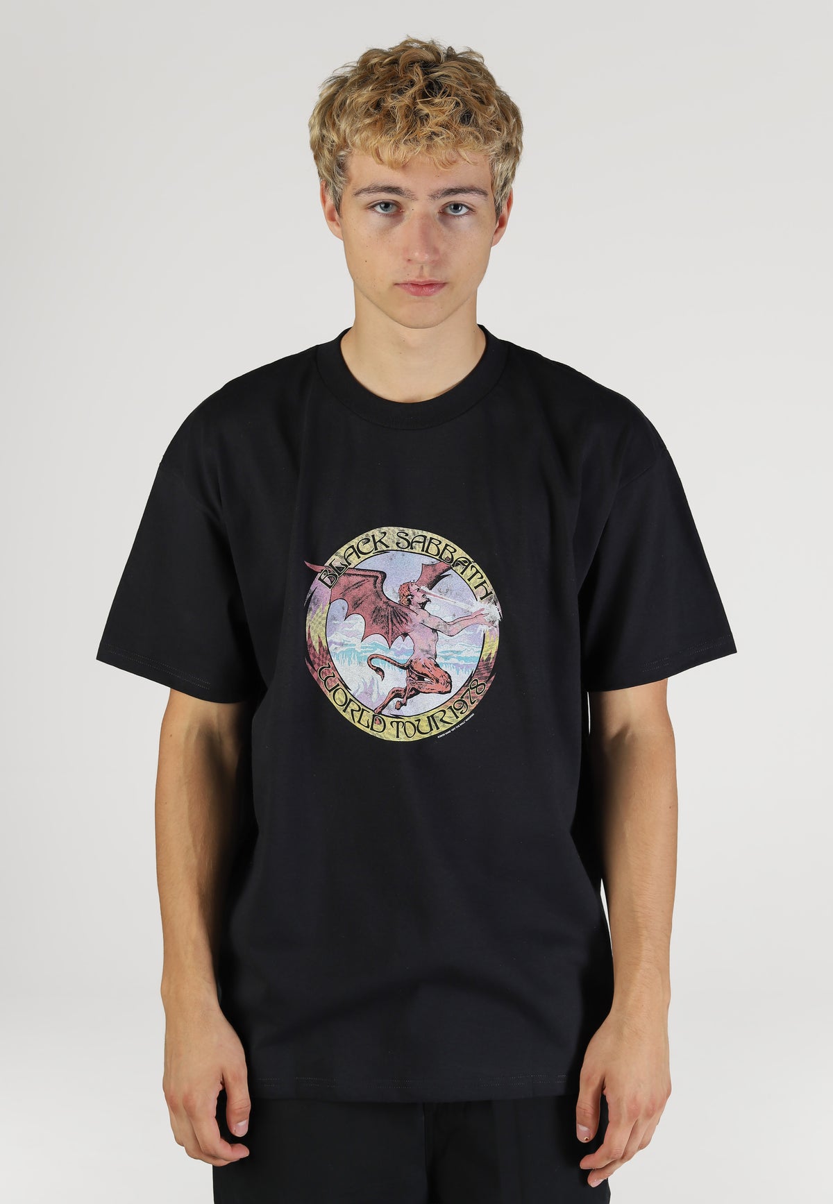 Vans x Black Sabbath Obi Black T-paita | Men-Image