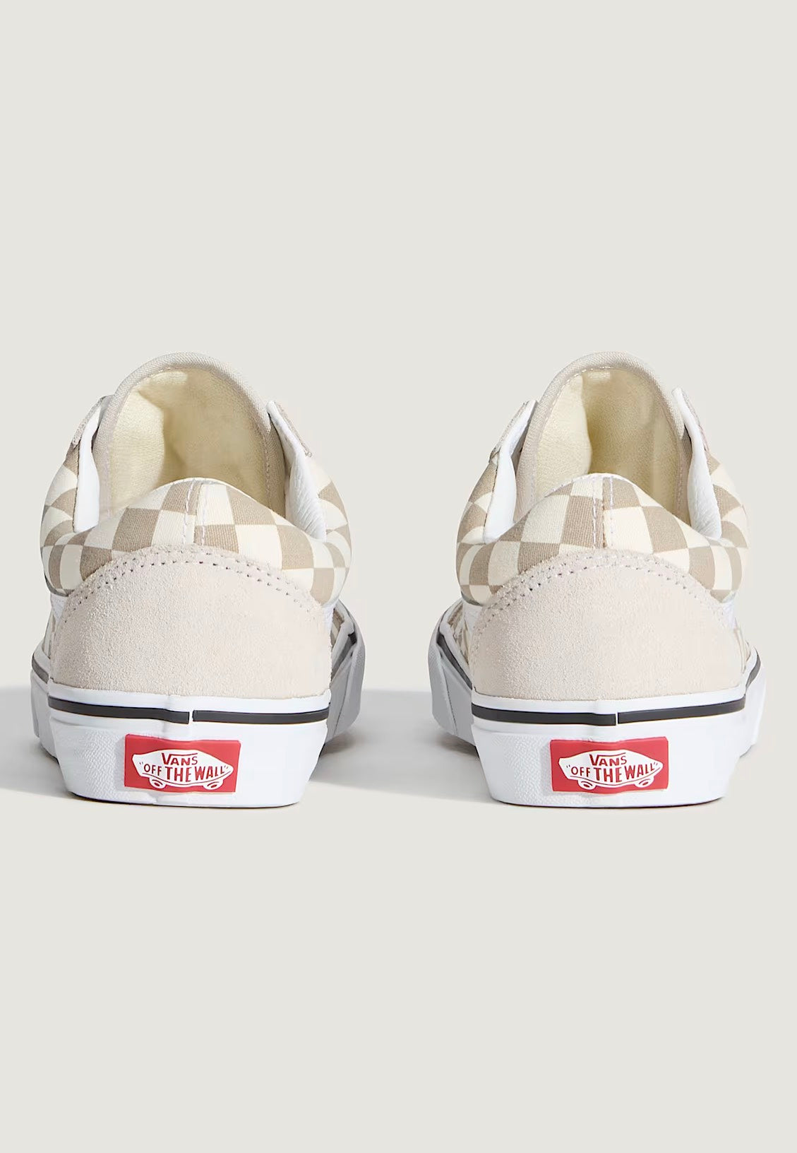 Vans - Old Skool Checkerboard Oatmeal - Girl Shoes | Women-Image