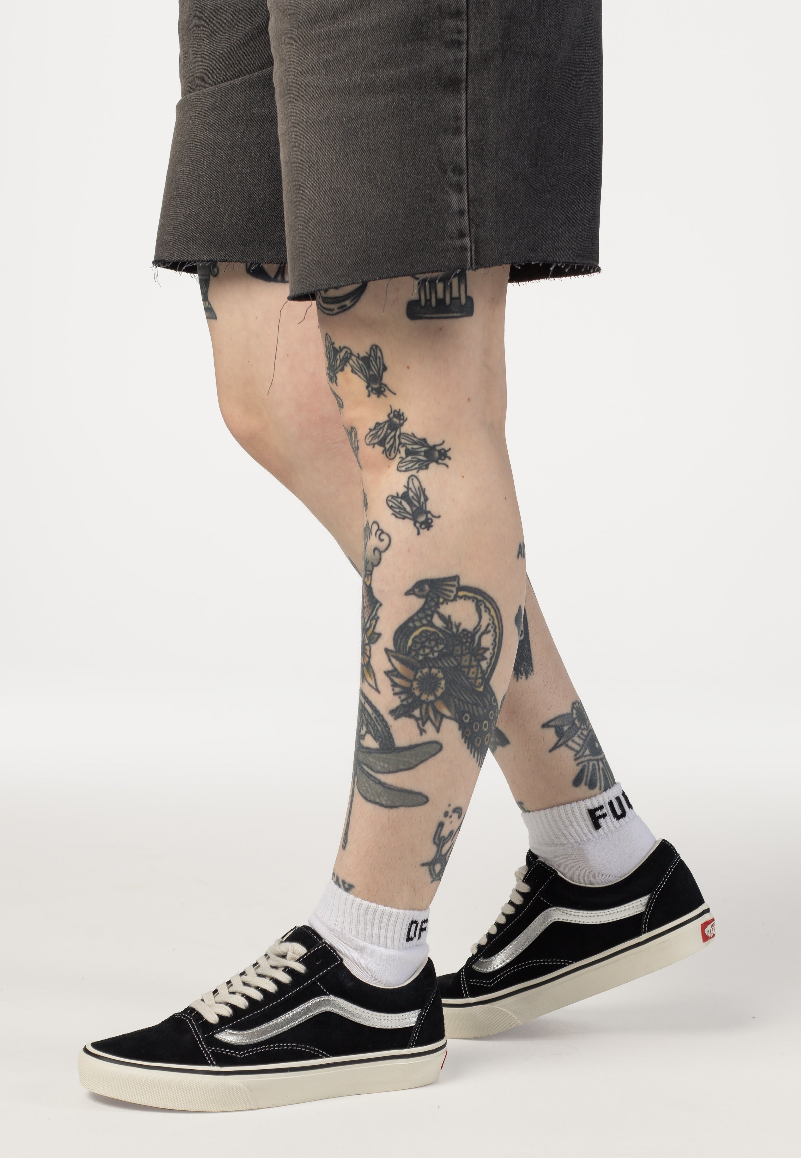 Vans - Old Skool Metallic Sidestripe Black/Silver - Shoes | Women-Image