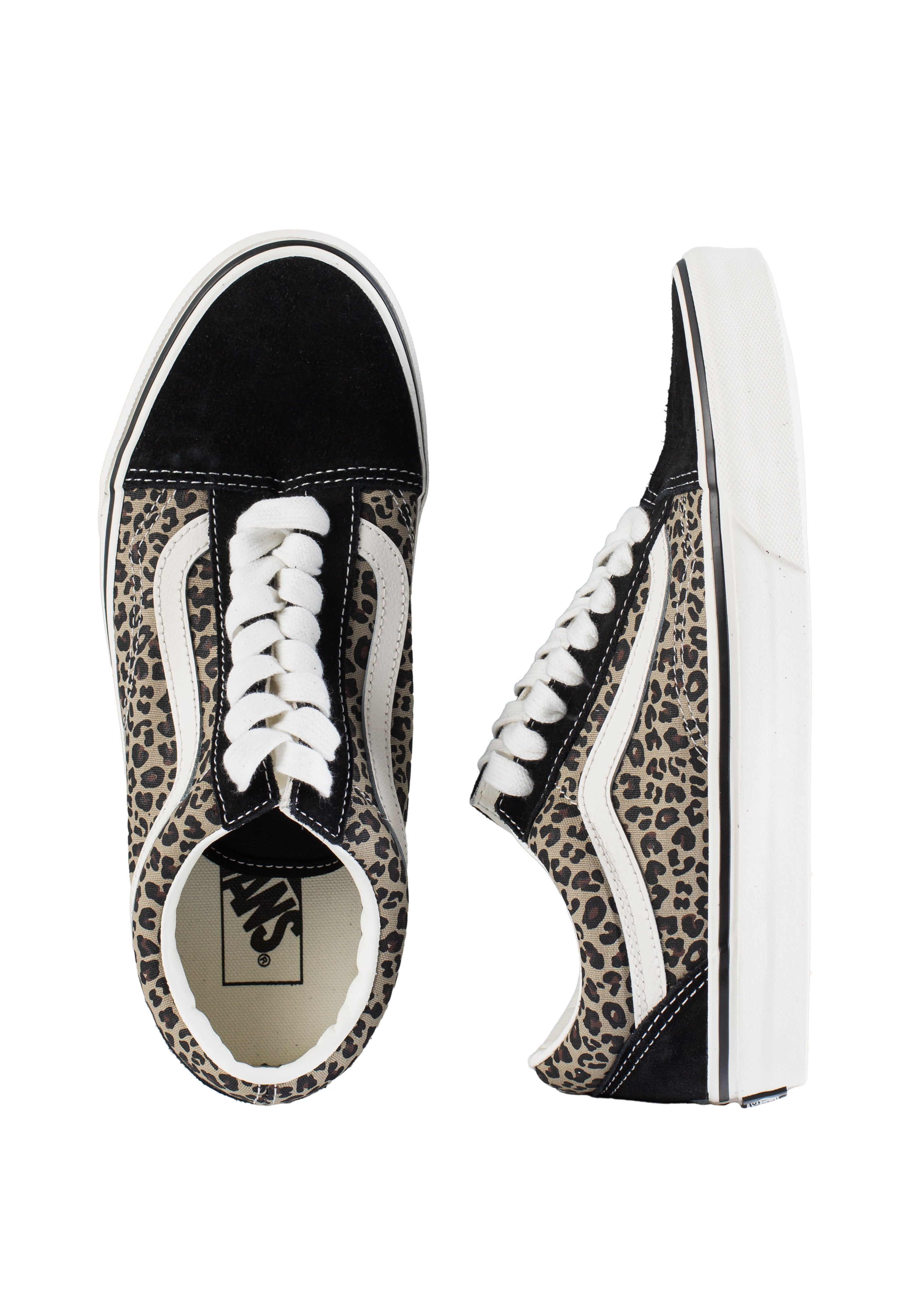 Vans - Old Skool Black/Leopard - Girl Shoes | Women-Image