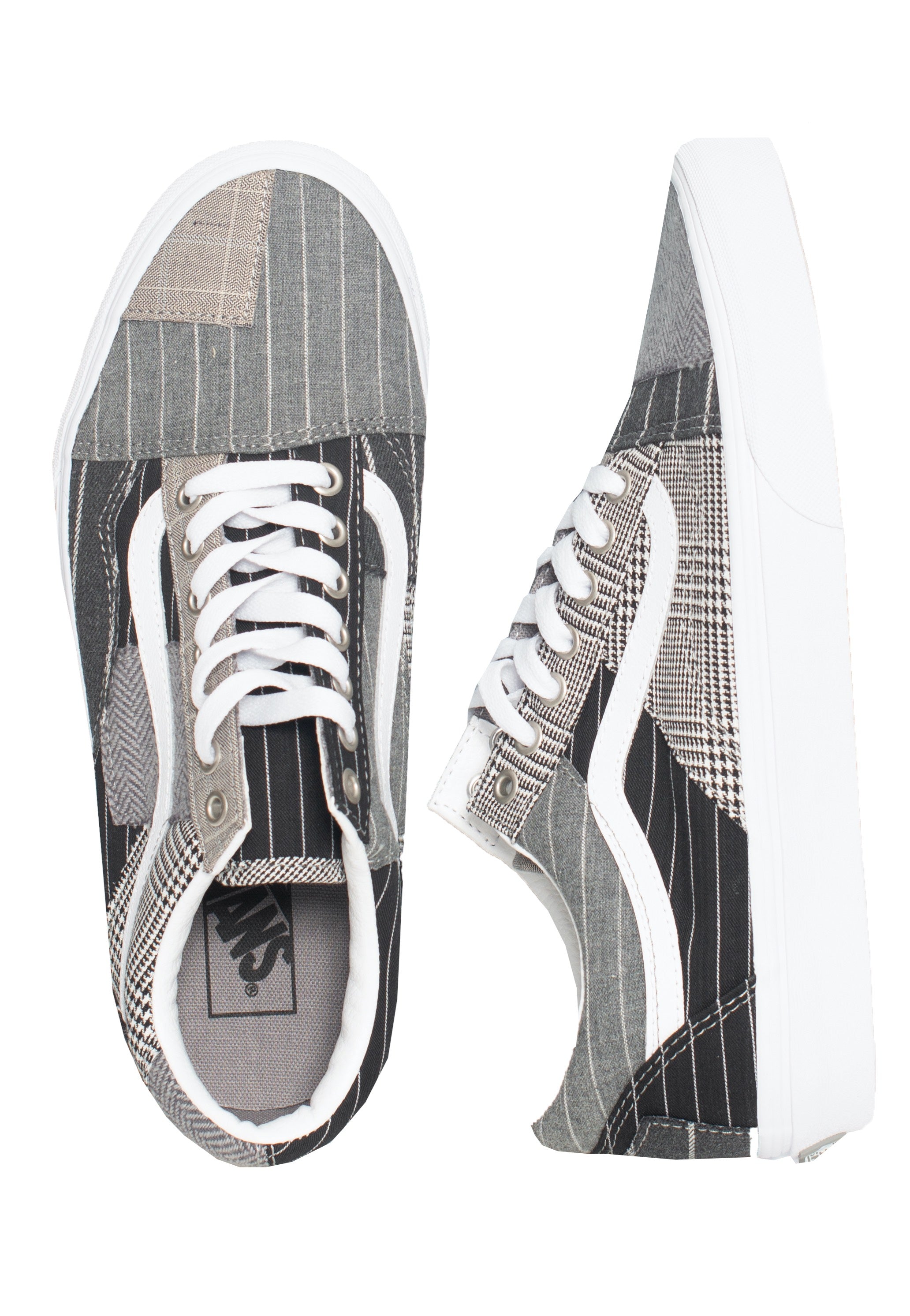 Vans - Old Skool Patchwork Conference Call Suiting Grey - Shoes | Neutral-Image
