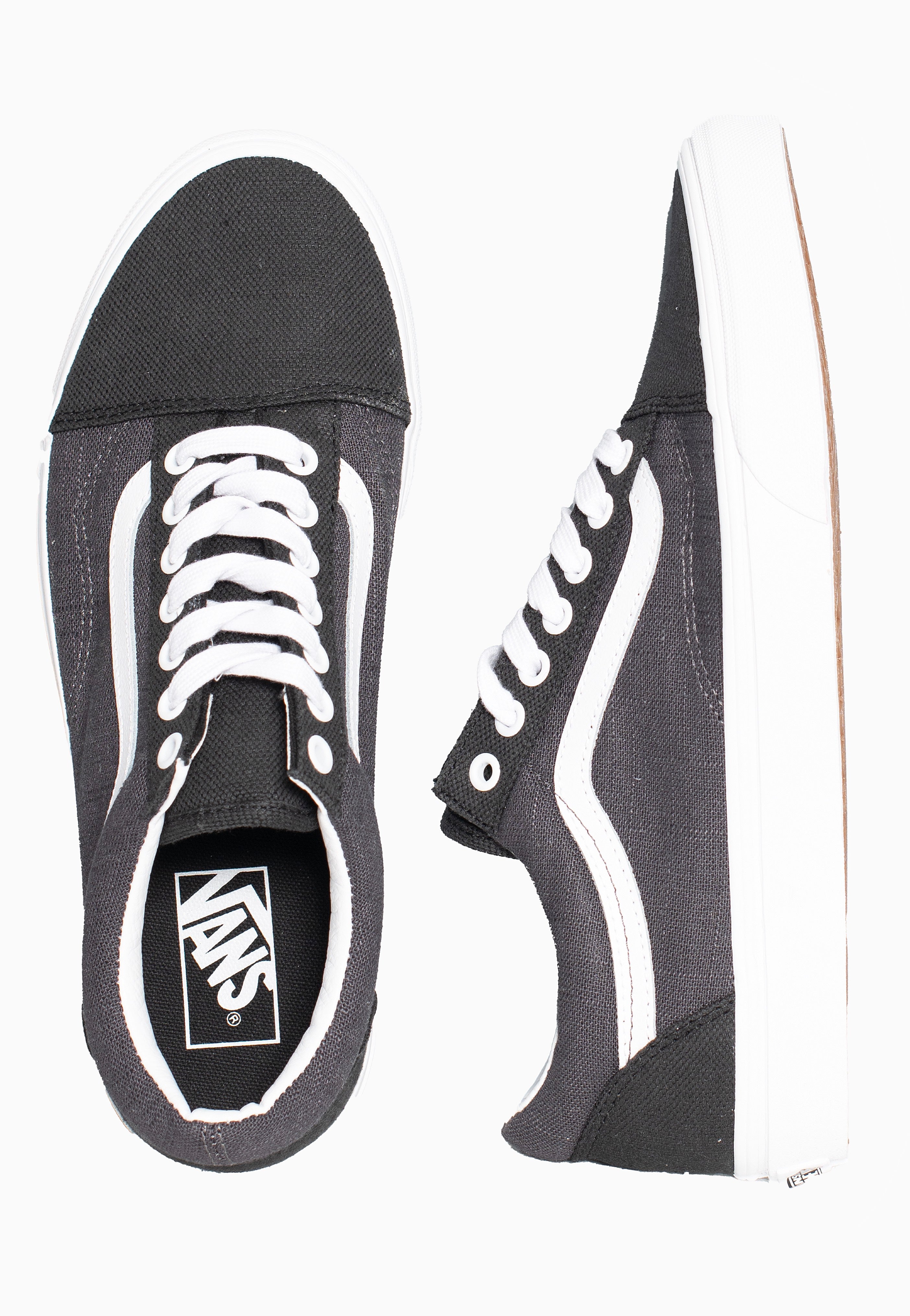 Vans - Old Skool Summer Linen Black - Shoes | Neutral-Image