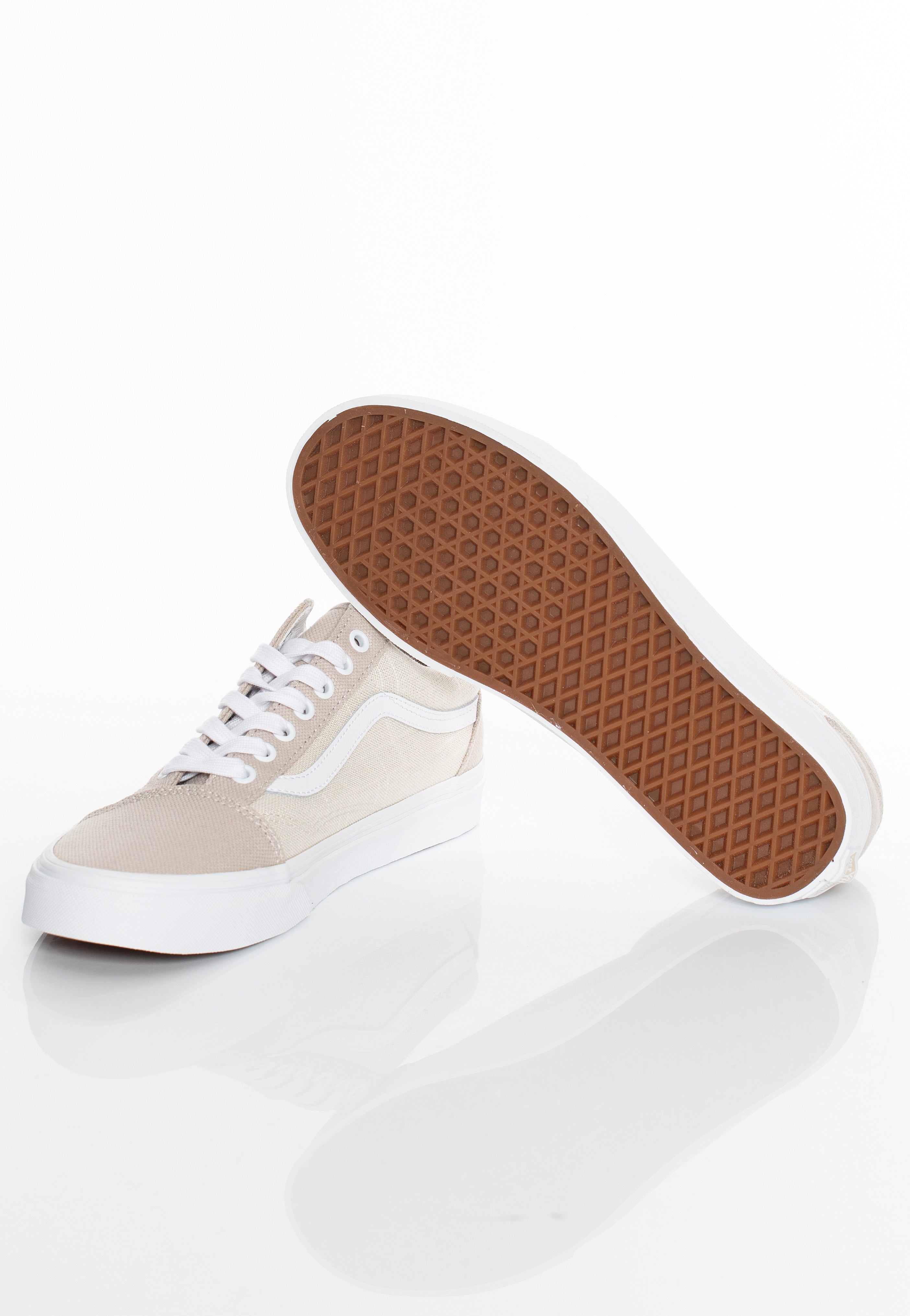 Vans - Old Skool Summer Linen Natural - Shoes | Neutral-Image