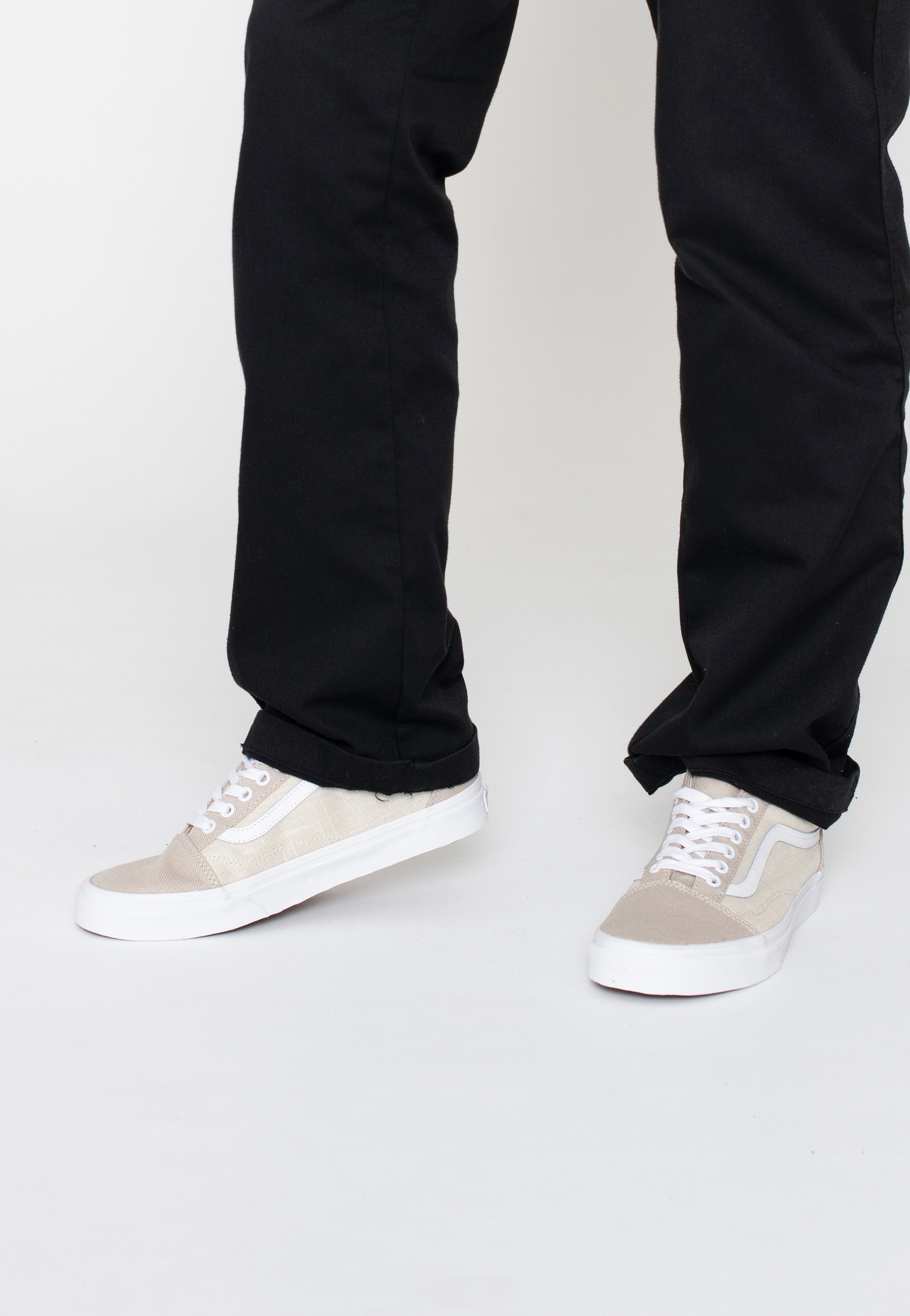 Vans - Old Skool Summer Linen Natural - Shoes | Neutral-Image