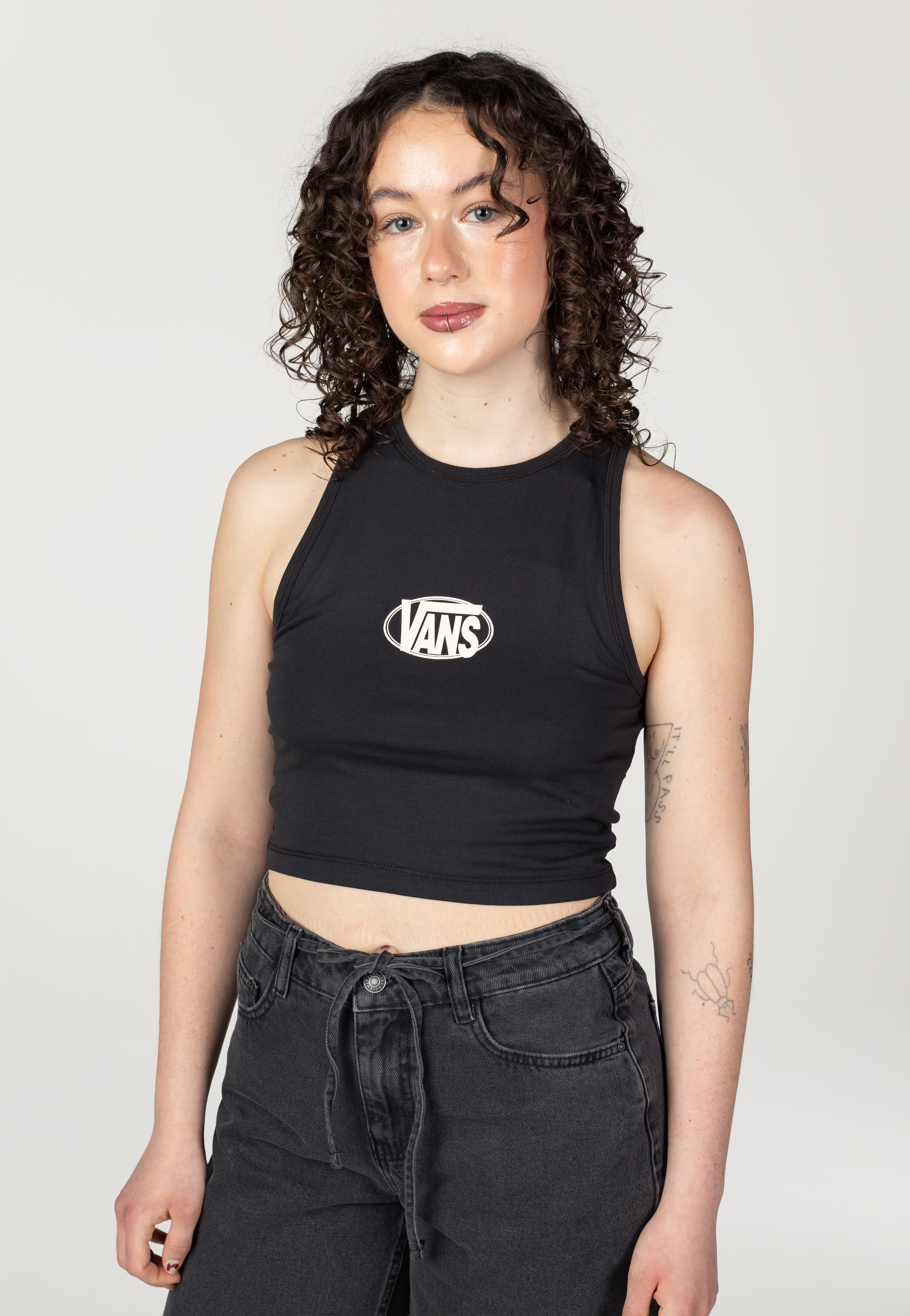 Vans - Oval Logo Black - Tank | Women-Image