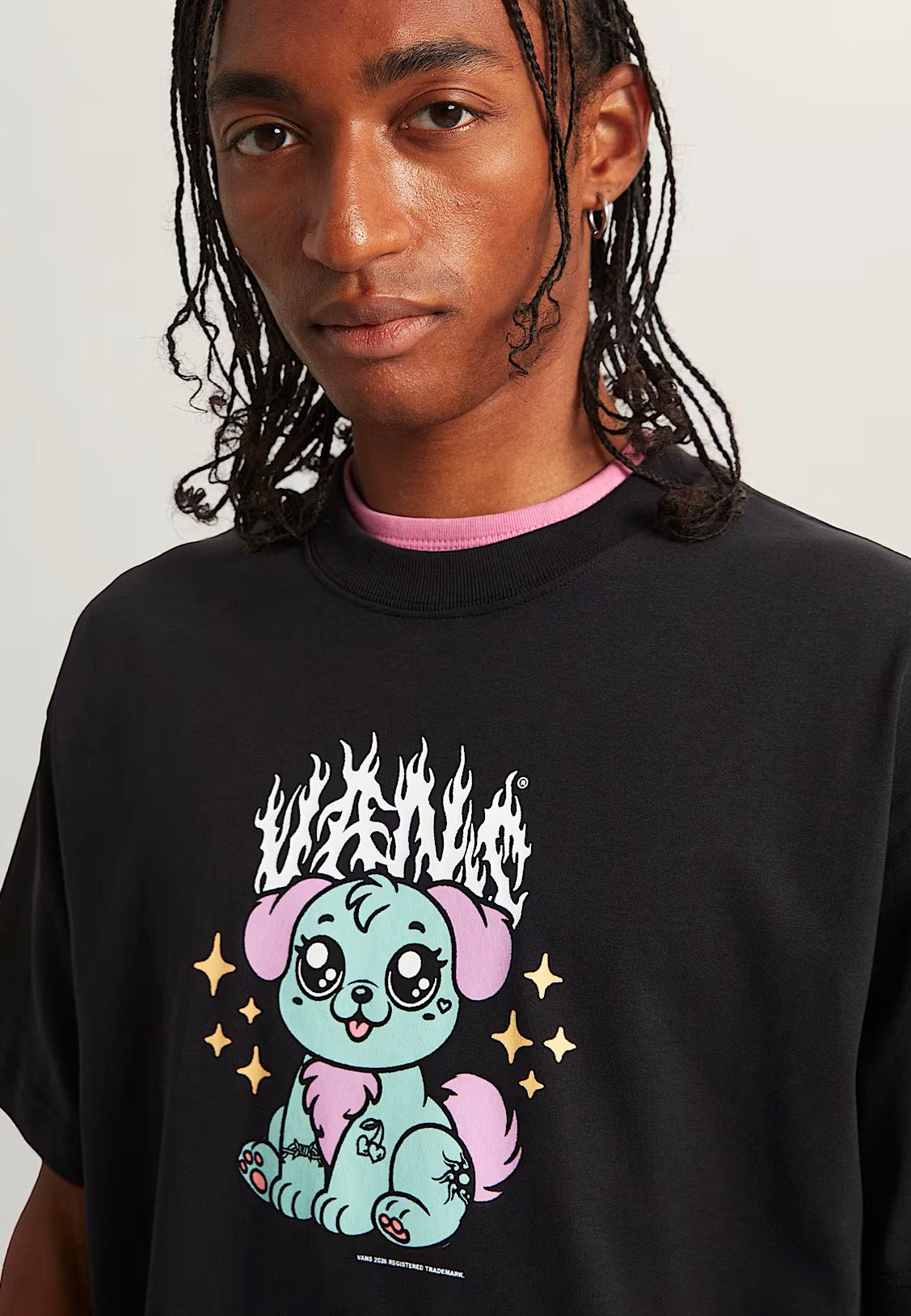 Vans - Puppy Loose Black - T-Shirt | Men-Image