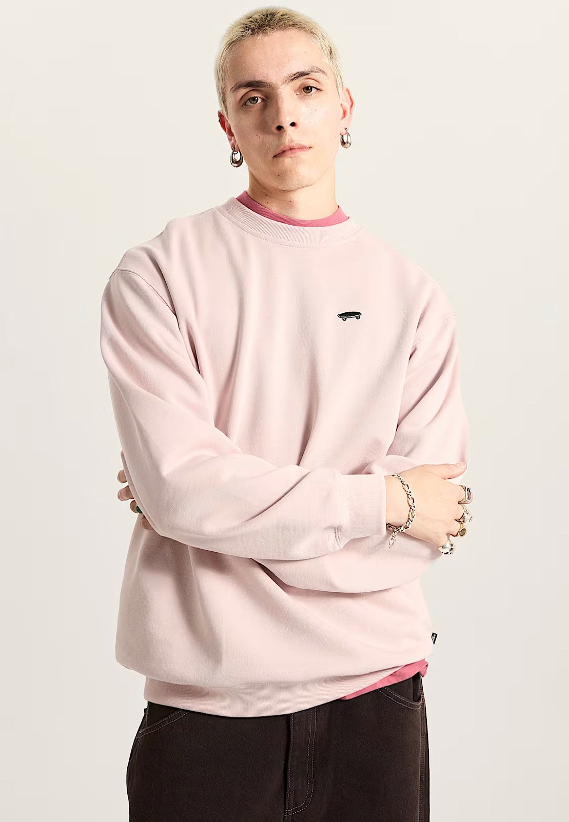 Vans - Salton Loose Crew Sepia Rose - Sweater | Men-Image