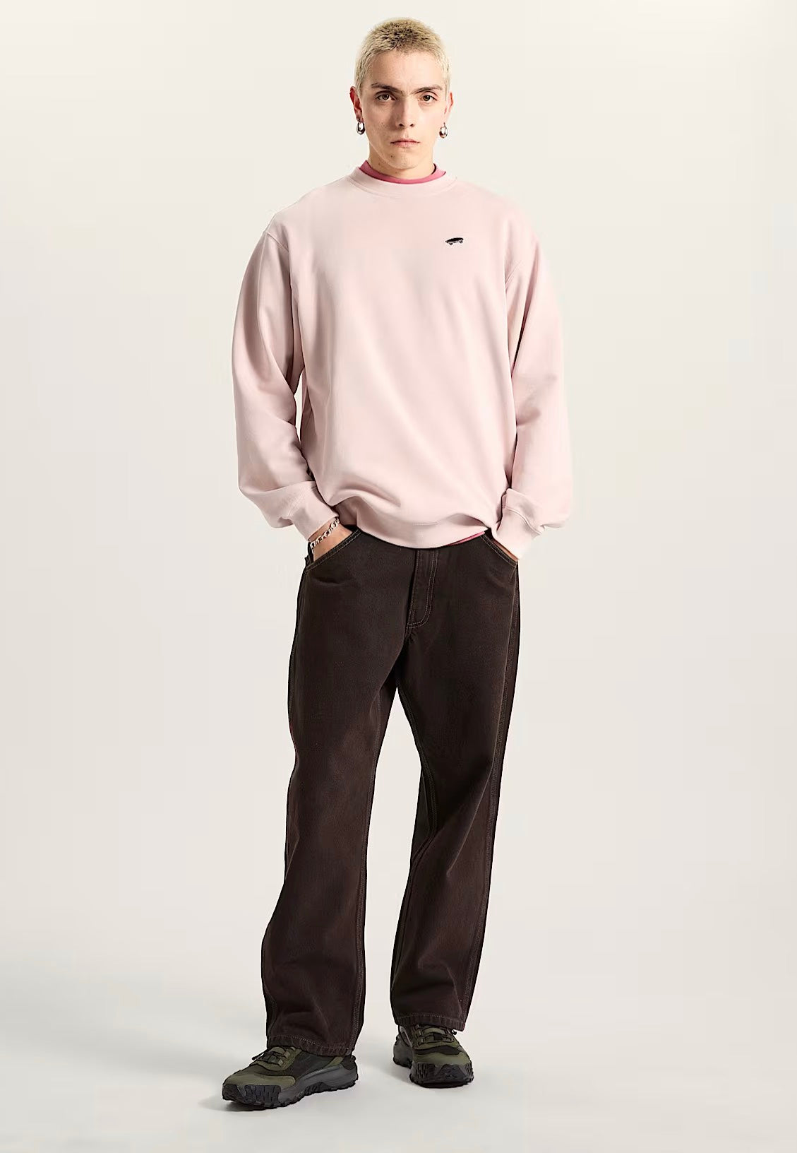 Vans - Salton Loose Crew Sepia Rose - Sweater | Men-Image