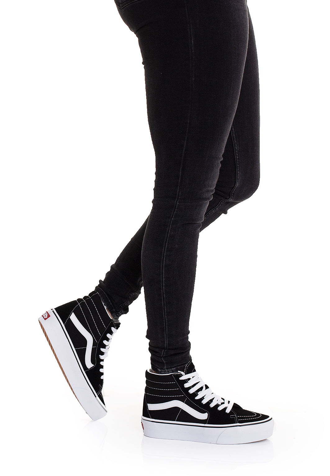Sk8 Hi Platform Vans Noir Femme Haute Vans Montante Plateforme