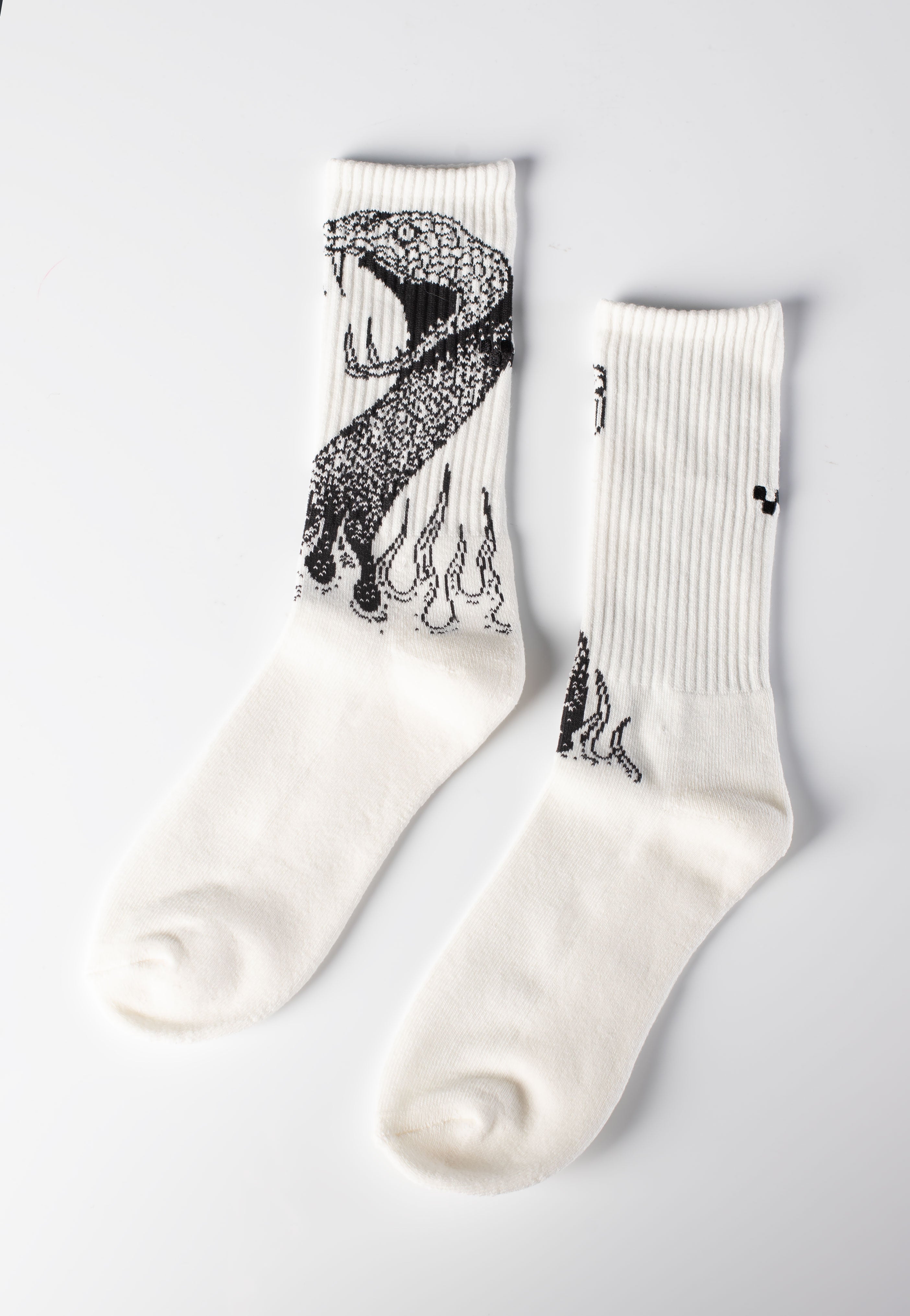 Vans - Skate Mike G Snake Flame Crew Marshmallow - Socks | Neutral-Image