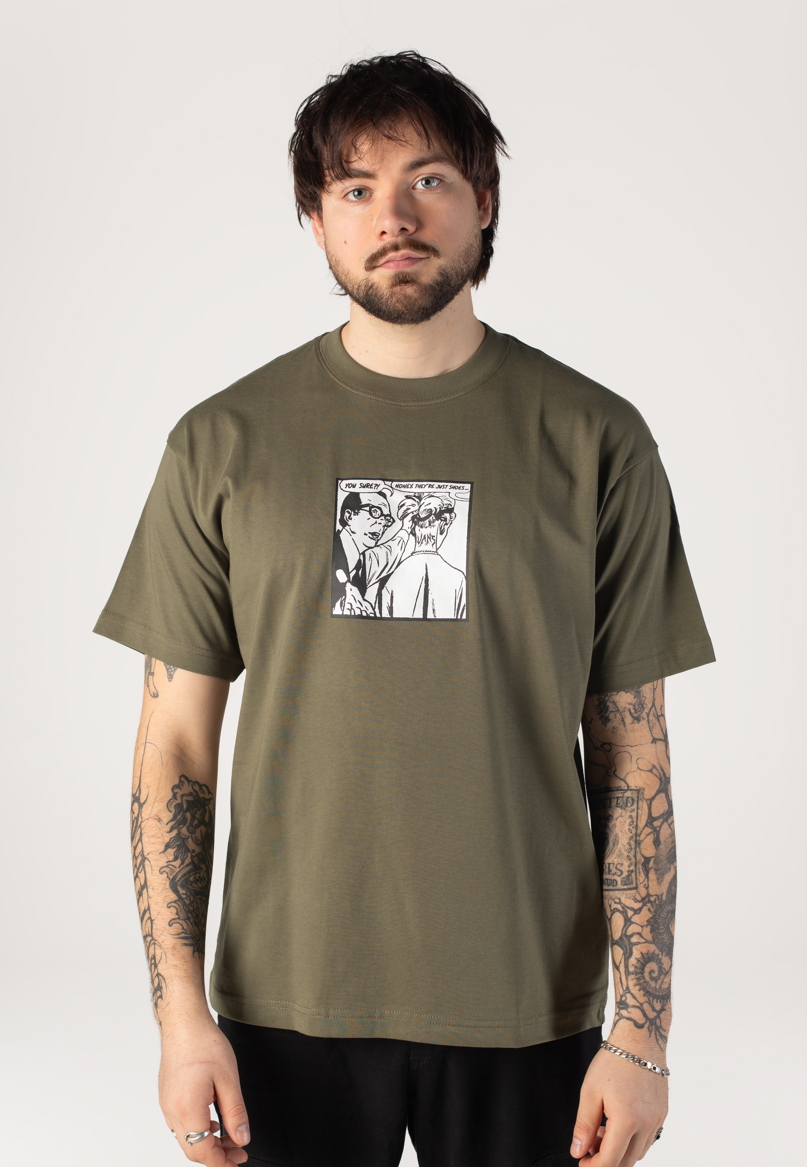Vans - They Are Just Shoes Loose Mossy Olive - T-Shirt | Men-Image