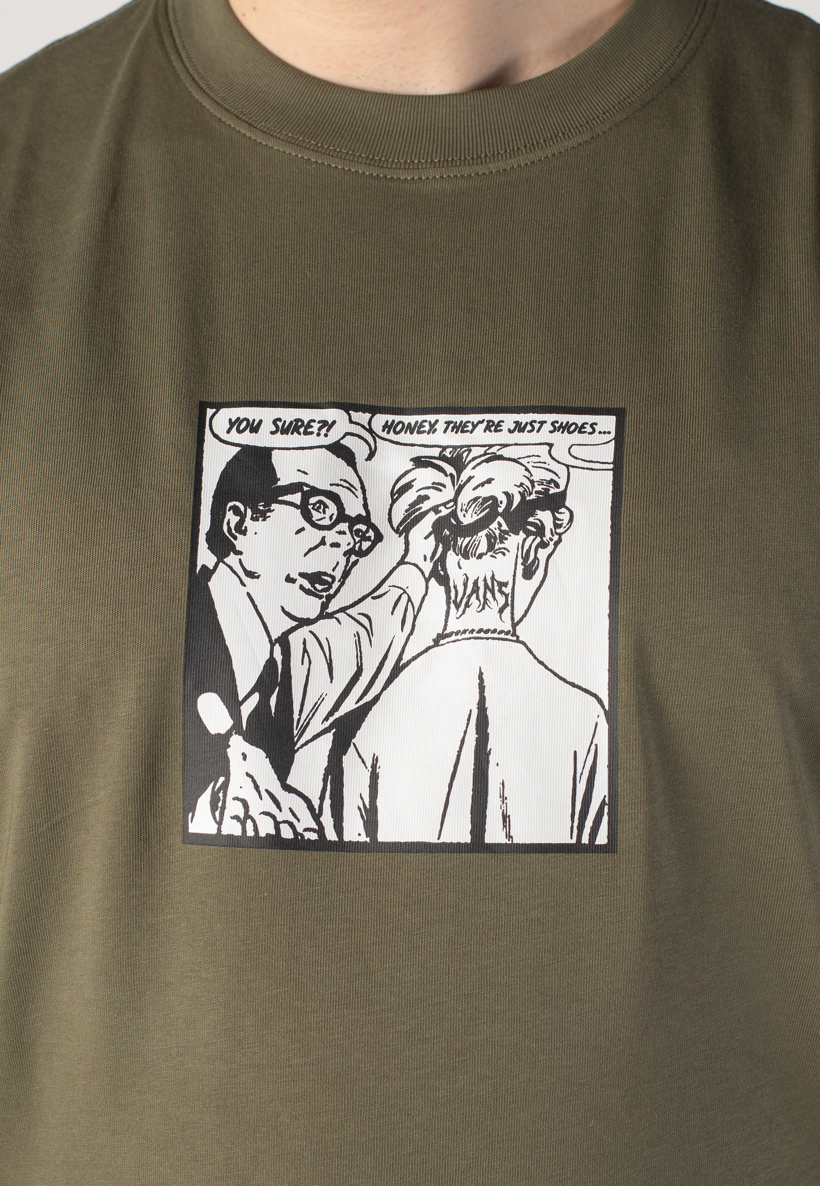 Vans - They Are Just Shoes Loose Mossy Olive - T-Shirt | Men-Image