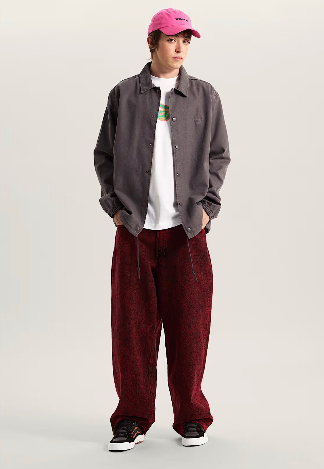Vans - Torrey Pigment Canvas Coaches Asphalt - Jacket | Men-Image