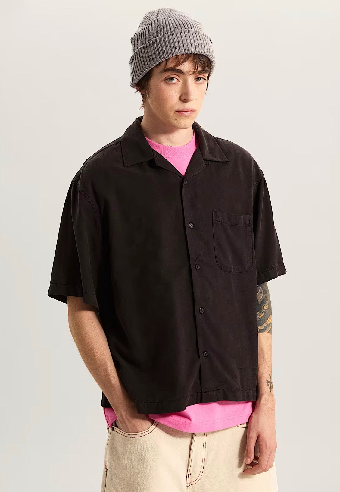 Vans - Van Doren Tencel Check Camp Black - Shirt | Men-Image