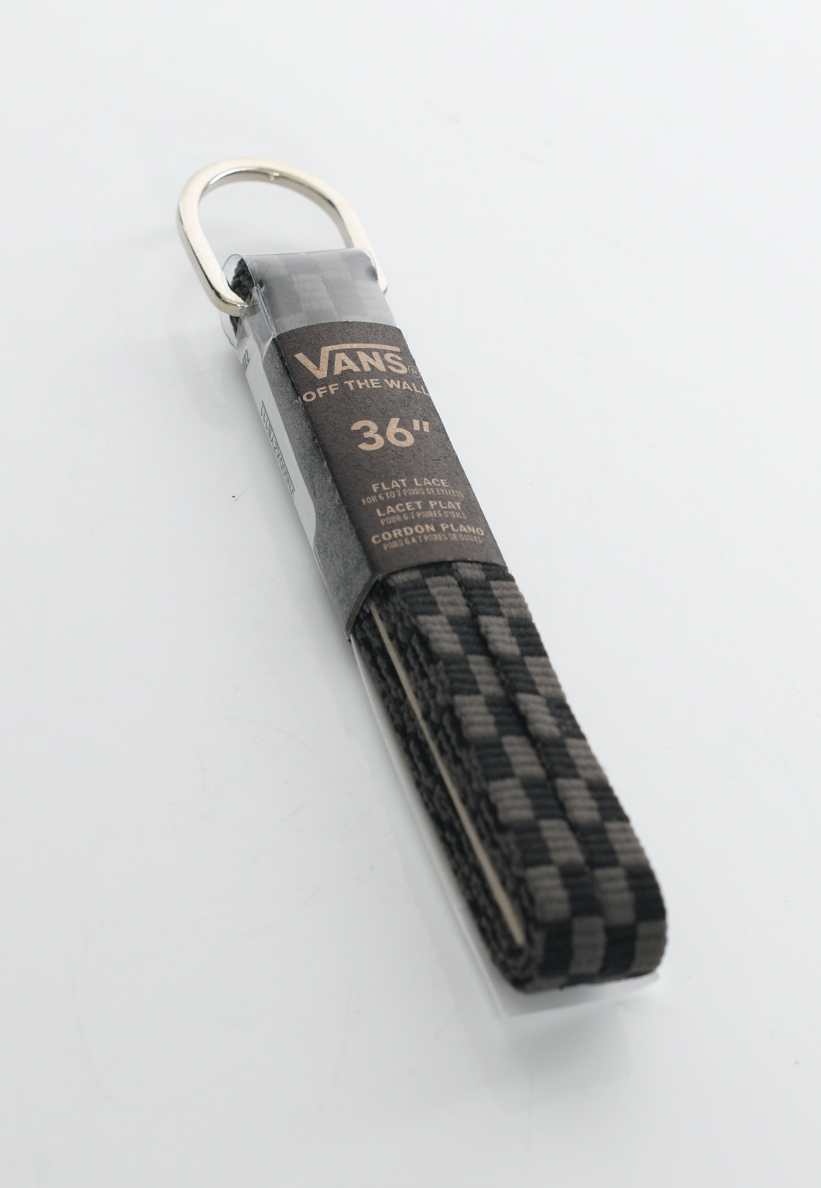 Vans - Vans Laces 36" Black/Charcoal Checkerboard - Laces | Neutral-Image