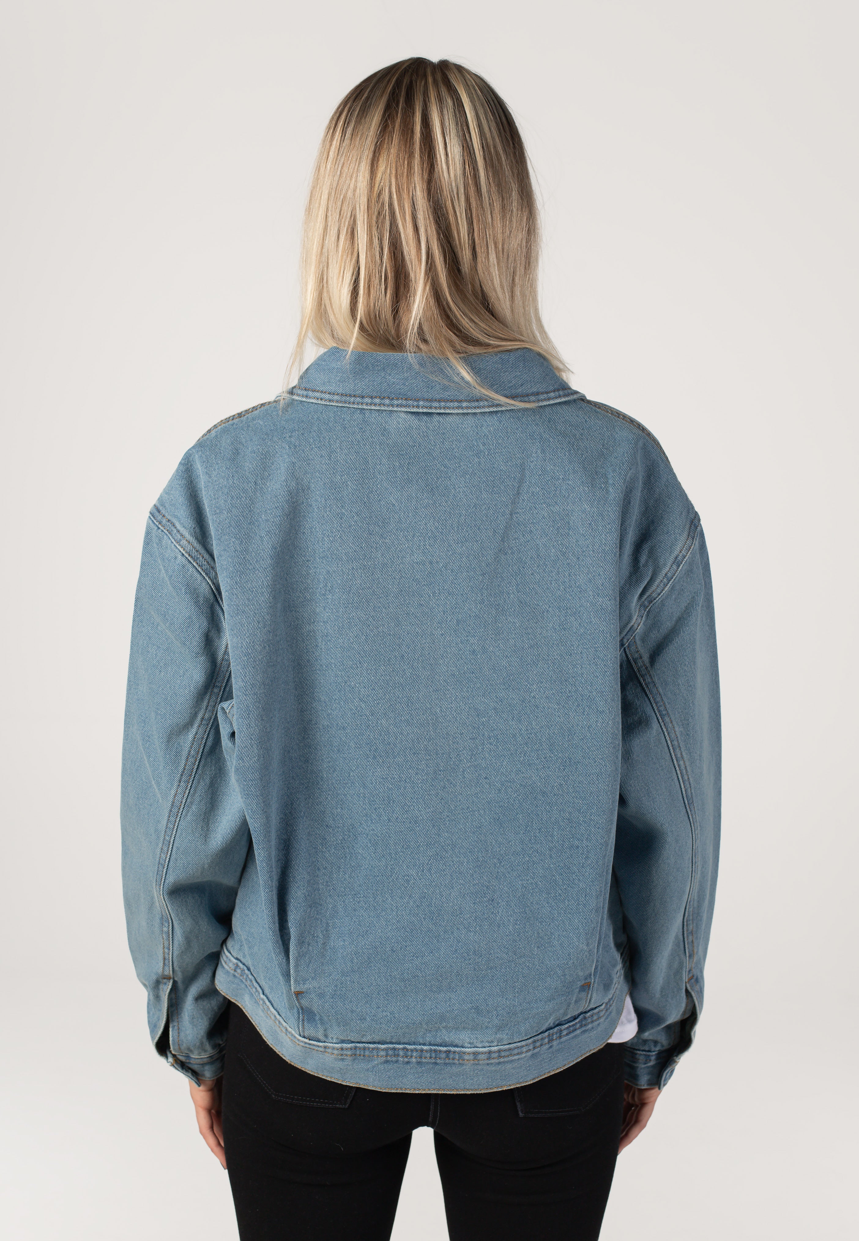 Vans - Womens Pomona Stonewash/Blue - Jeans Jacket | Women-Image