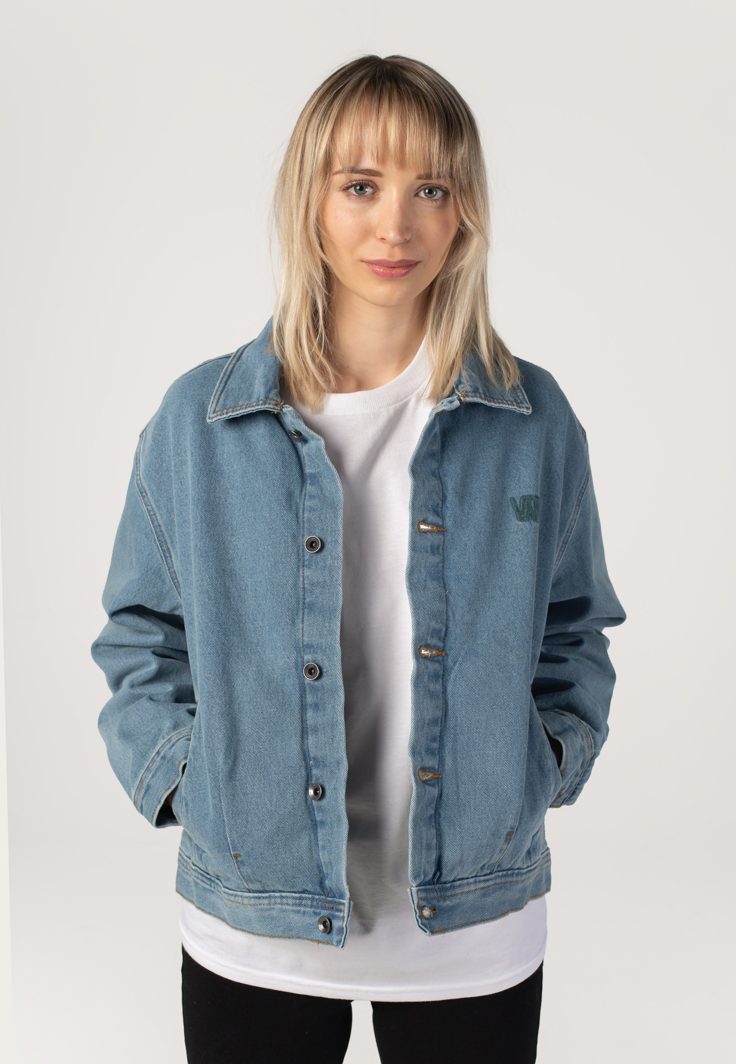Vans - Womens Pomona Stonewash/Blue - Jeans Jacket | Women-Image