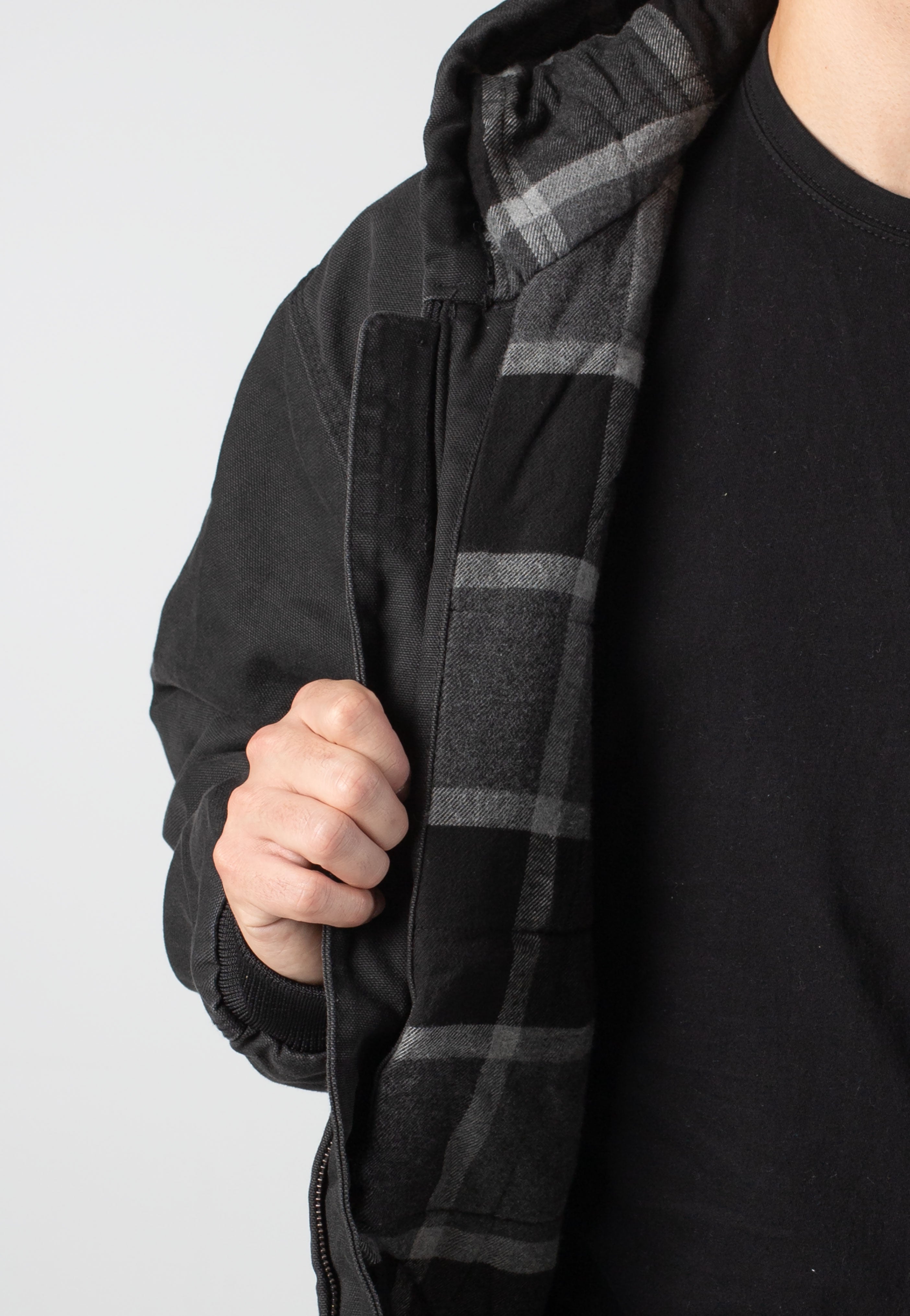 Vans - Workwear Canvas Full Zip Black - Jacket | Men-Image