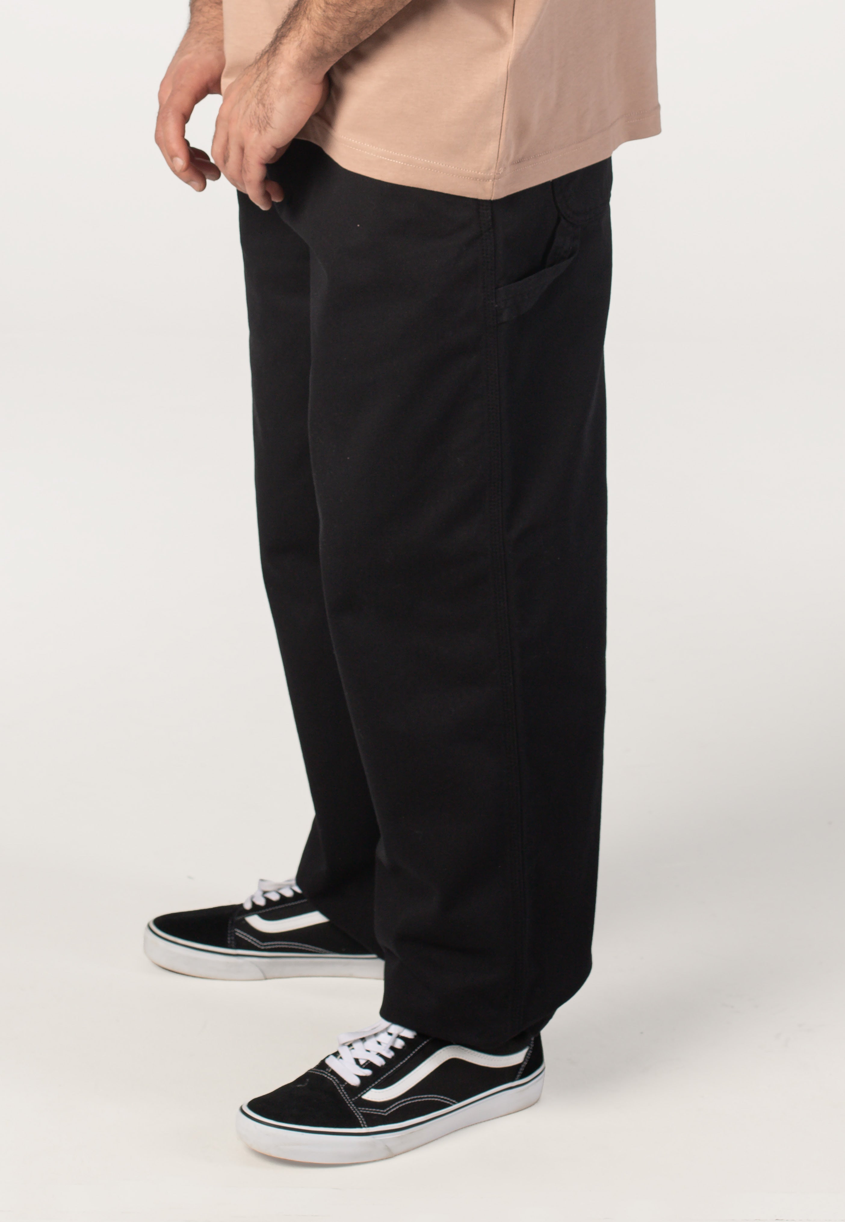 Carhartt WIP - Holden Garment Dyed Black - Pants | Men-Image