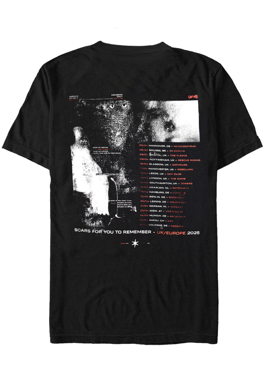 Varials - EU Tour 2025 - T-Shirt | Neutral-Image