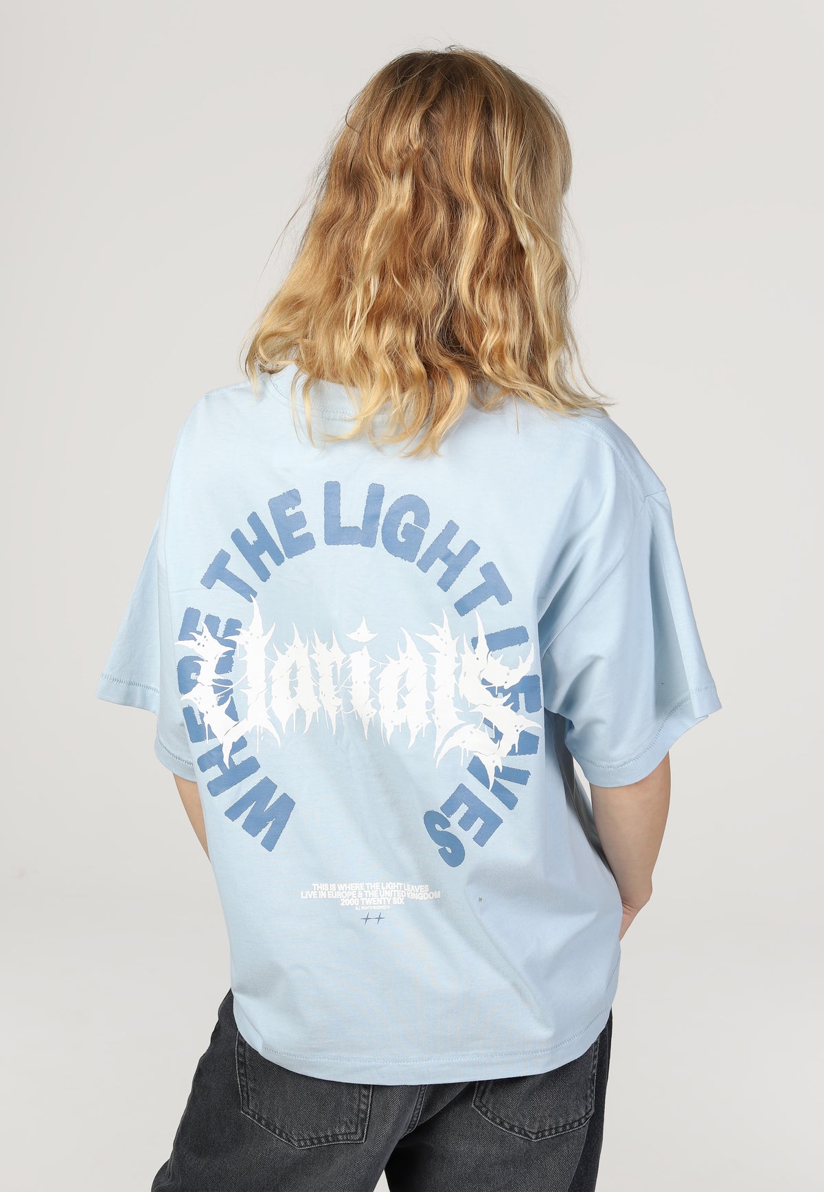 Varials Stacked Light Blue Camiseta | Women-Image