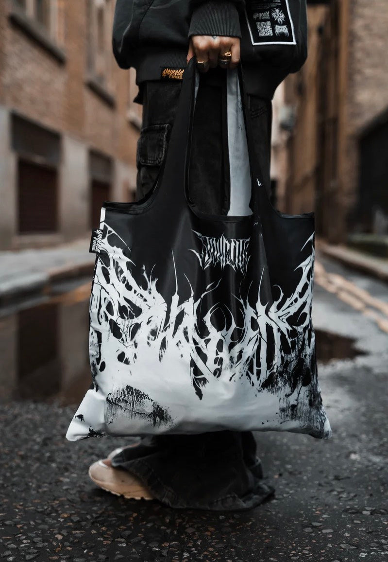 Stay Cold Apparel - Veins Turn To Dust Half-Half Black/White - Tote Bag | Neutral-Image