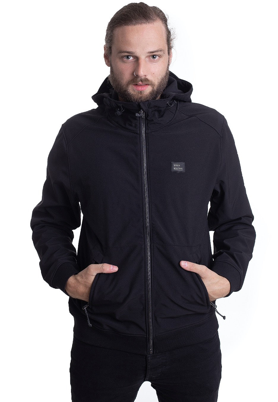 Vintage Industries Ashore Softshell Black Bunda | Men-Image