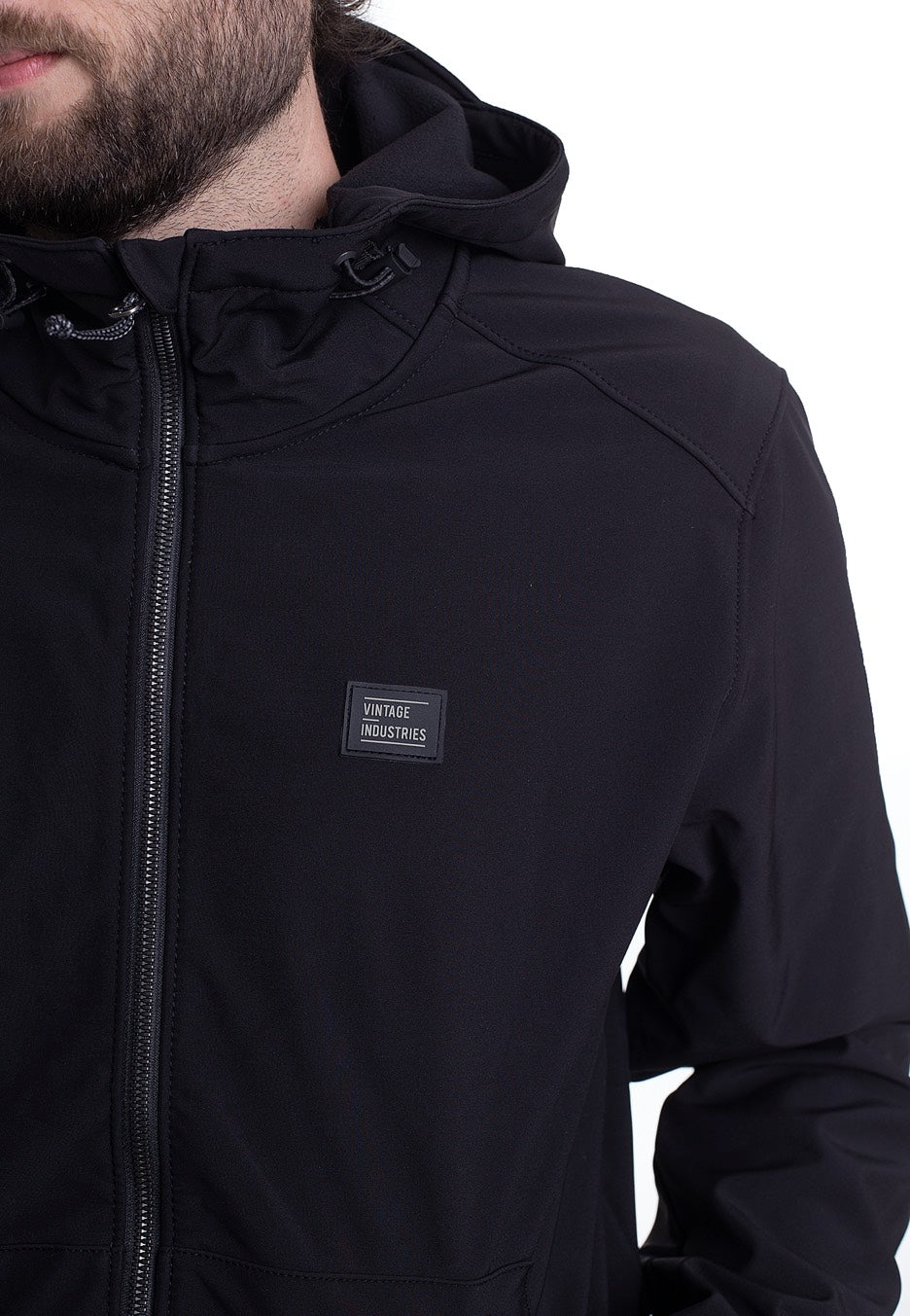 Vintage Industries Ashore Softshell Black Bunda | Men-Image