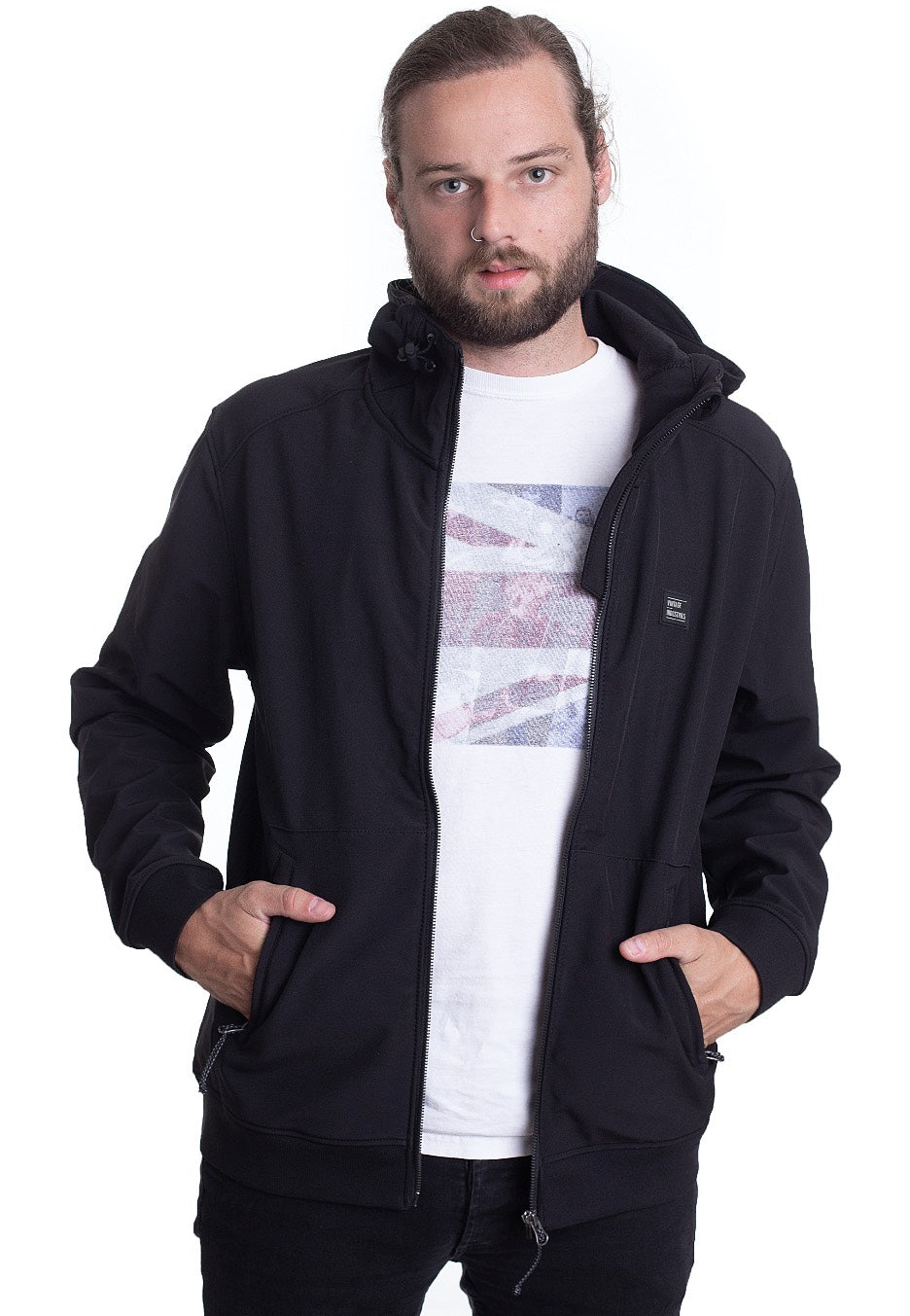 Vintage Industries Ashore Softshell Black Bunda | Men-Image
