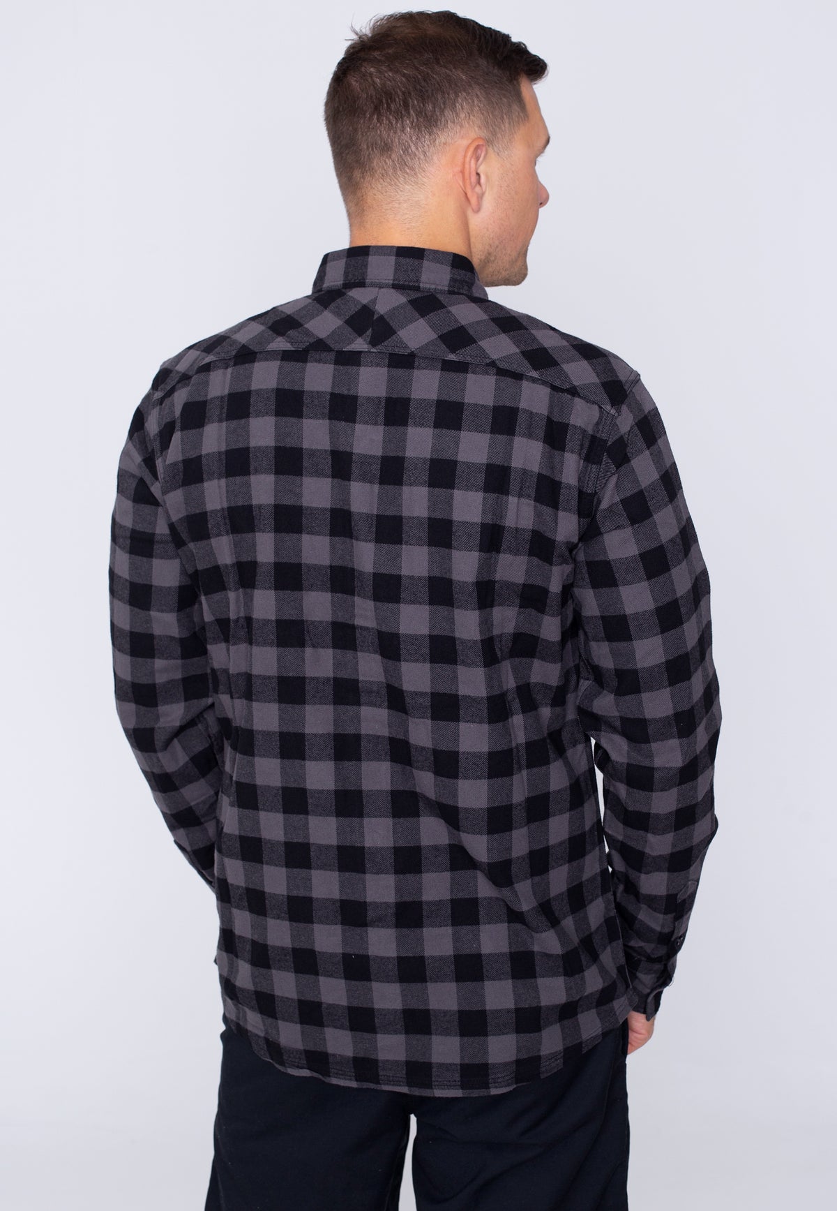 Vintage Industries Harley Grey Check Paita | Men-Image
