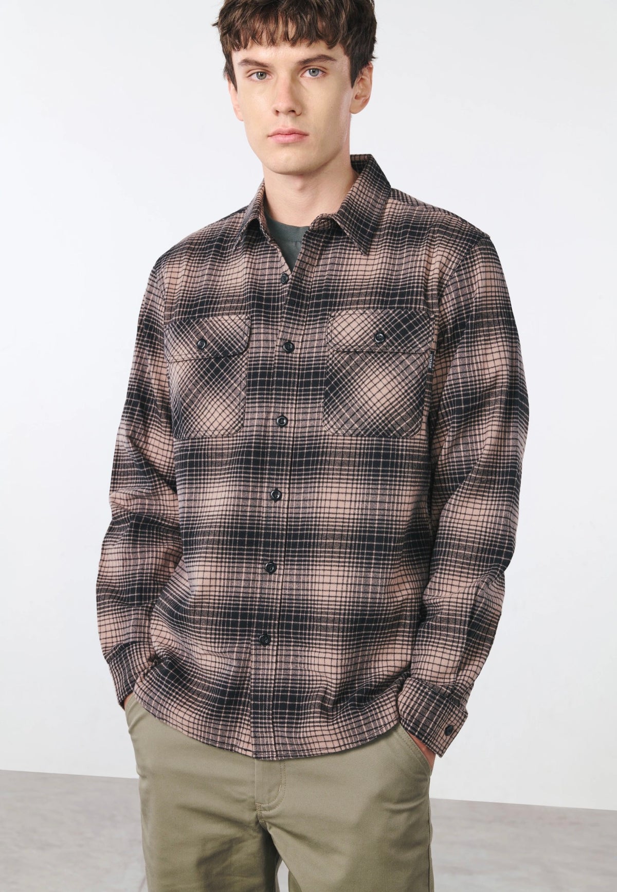 Vintage Industries Outback Beige Check Chemise | Men-Image