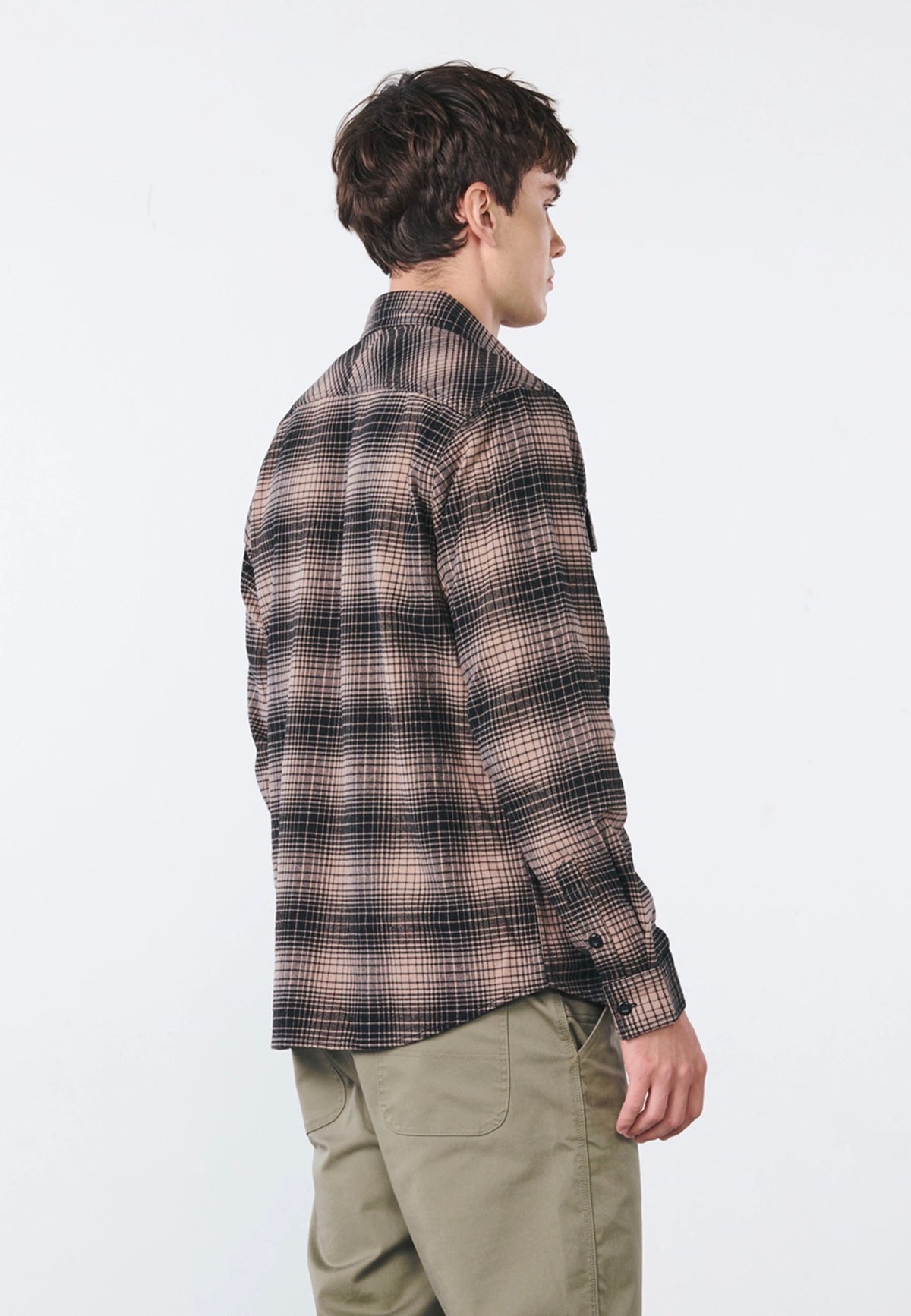 Vintage Industries Outback Beige Check Chemise | Men-Image