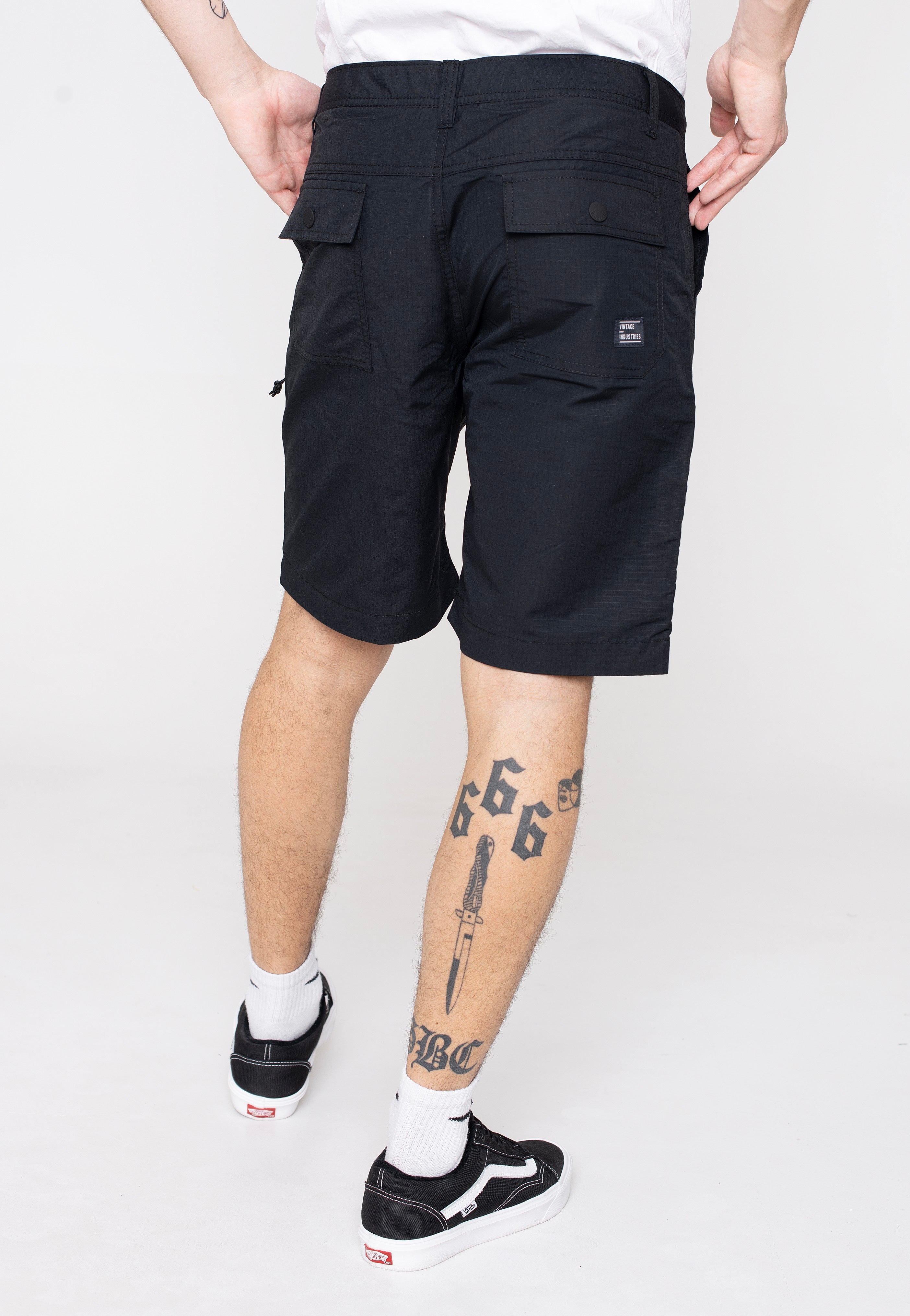 Vintage Industries - Angus Black - Shorts | Men-Image