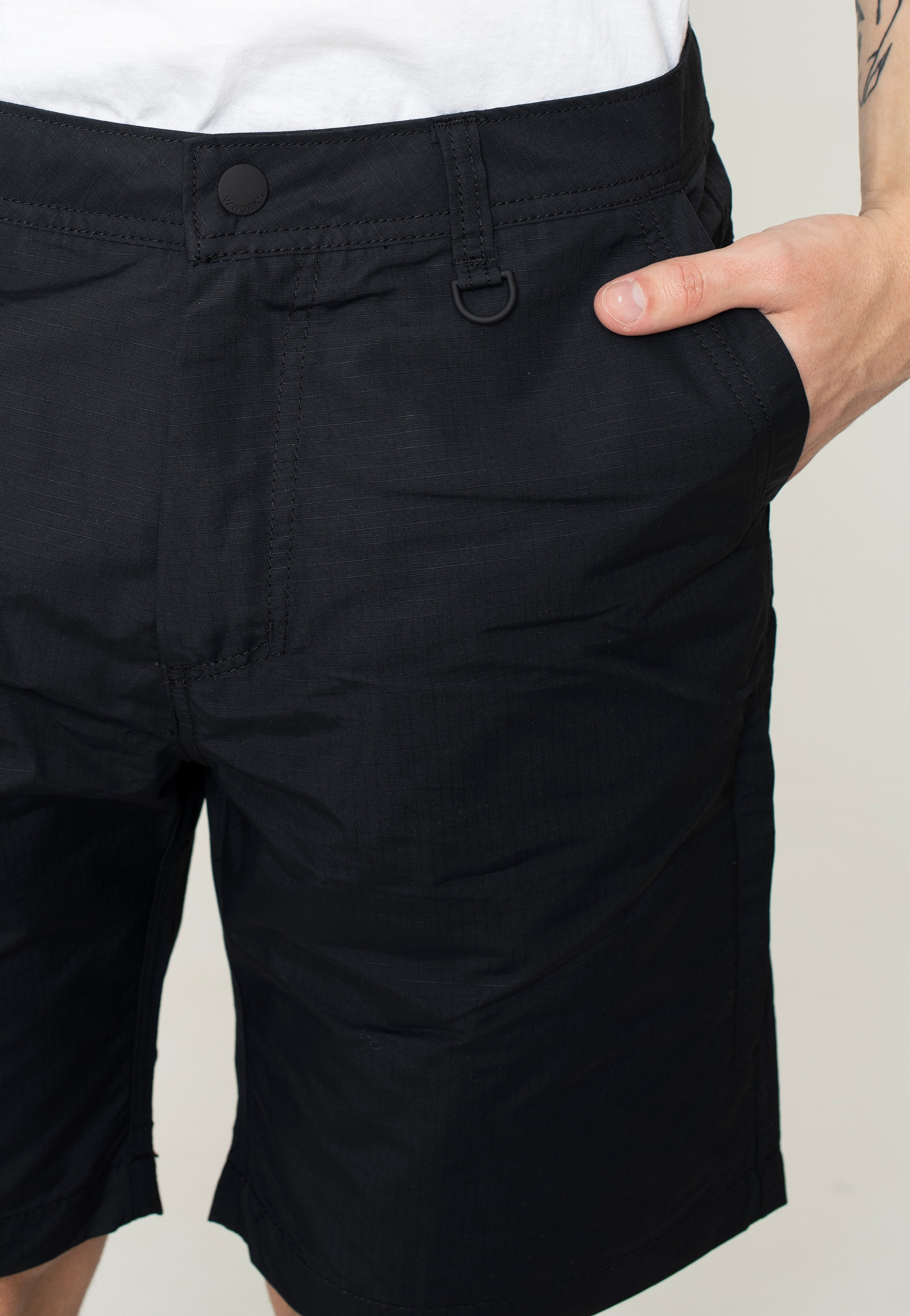 Vintage Industries - Angus Black - Shorts | Men-Image