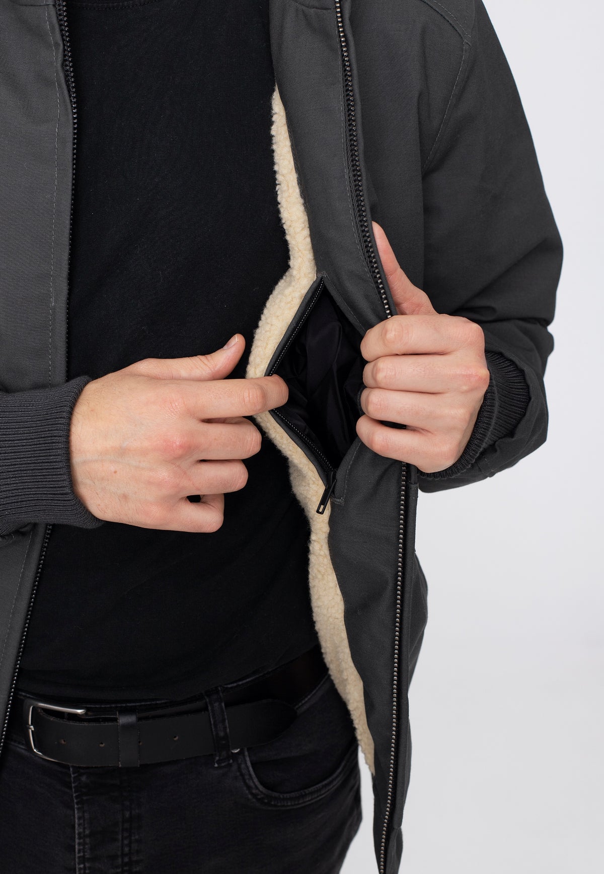 Vintage Industries Datton Grey Jacket | Men-Image
