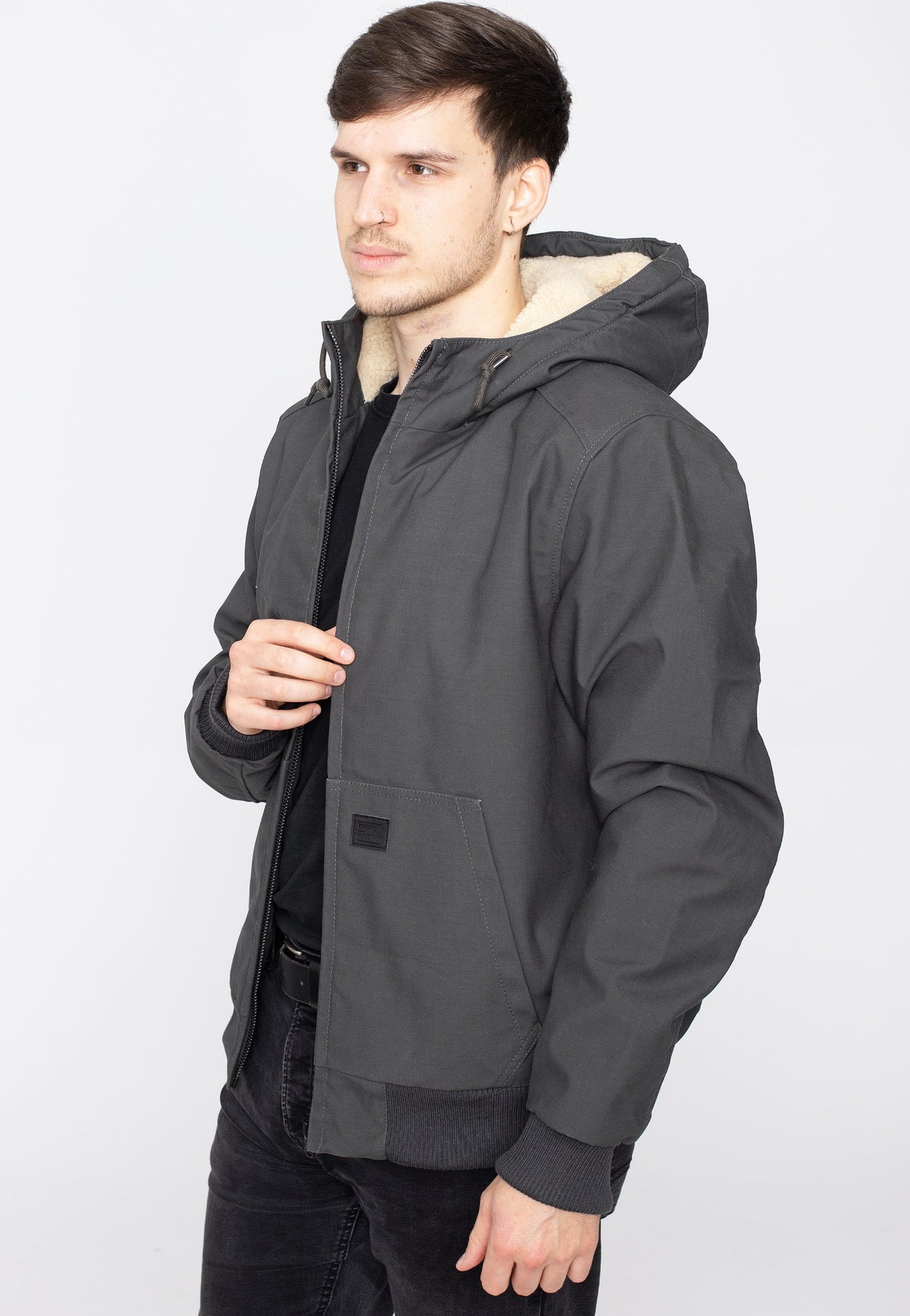 Vintage Industries Datton Grey Jacket | Men-Image