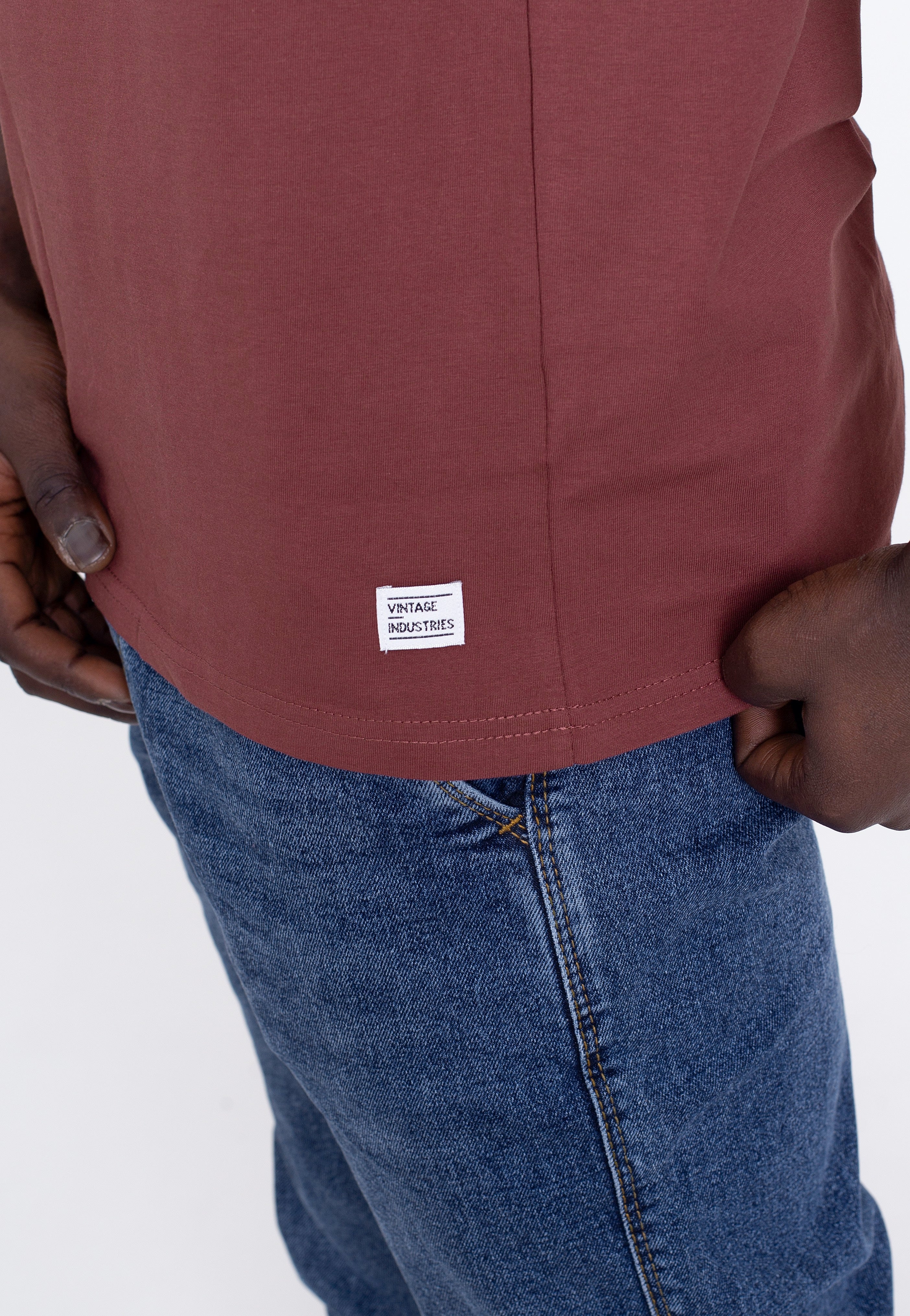 Vintage Industries - Cruzer Singlet Oxblood - Tank | Men-Image