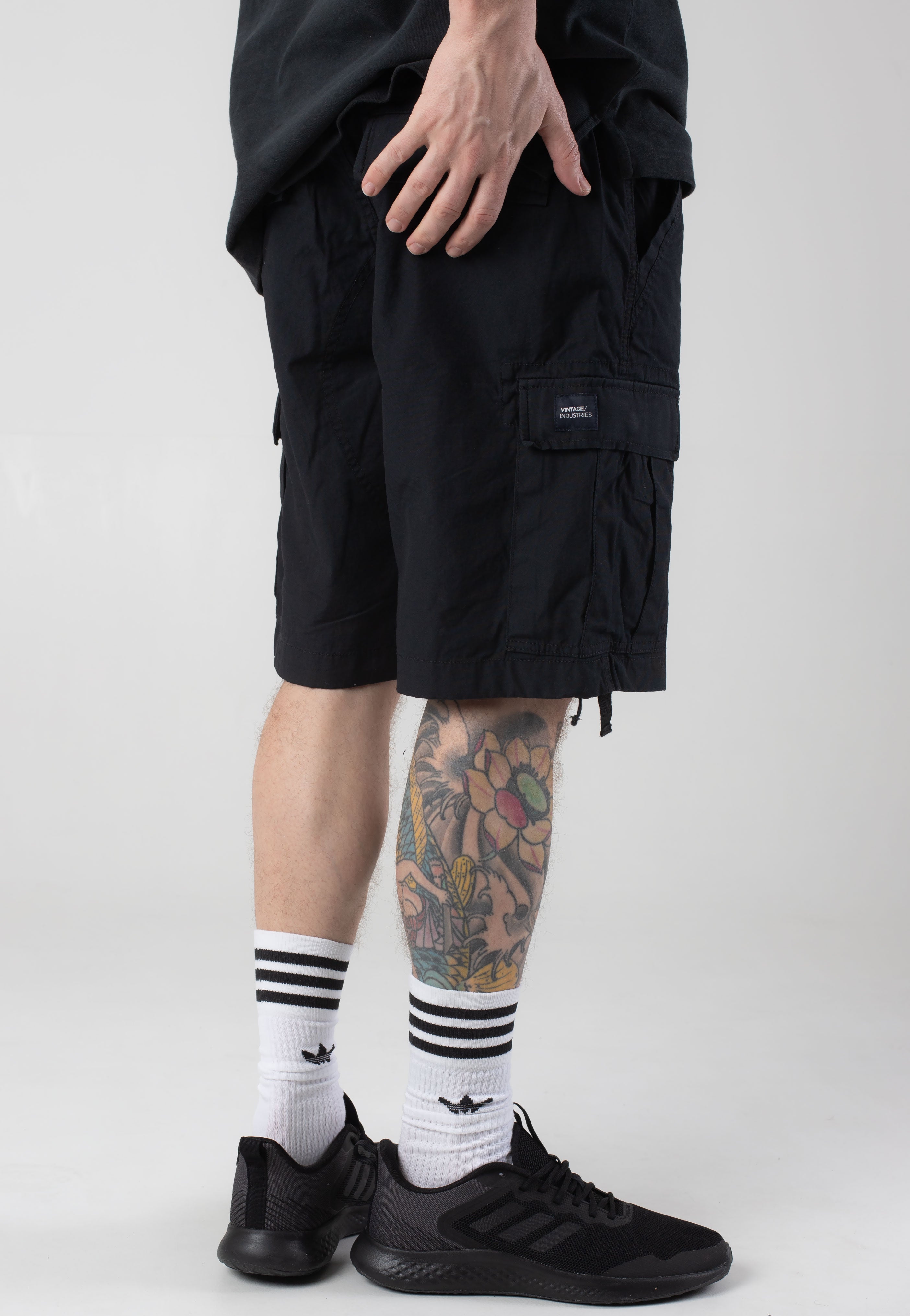 Vintage Industries - Davis Black - Shorts | Men-Image