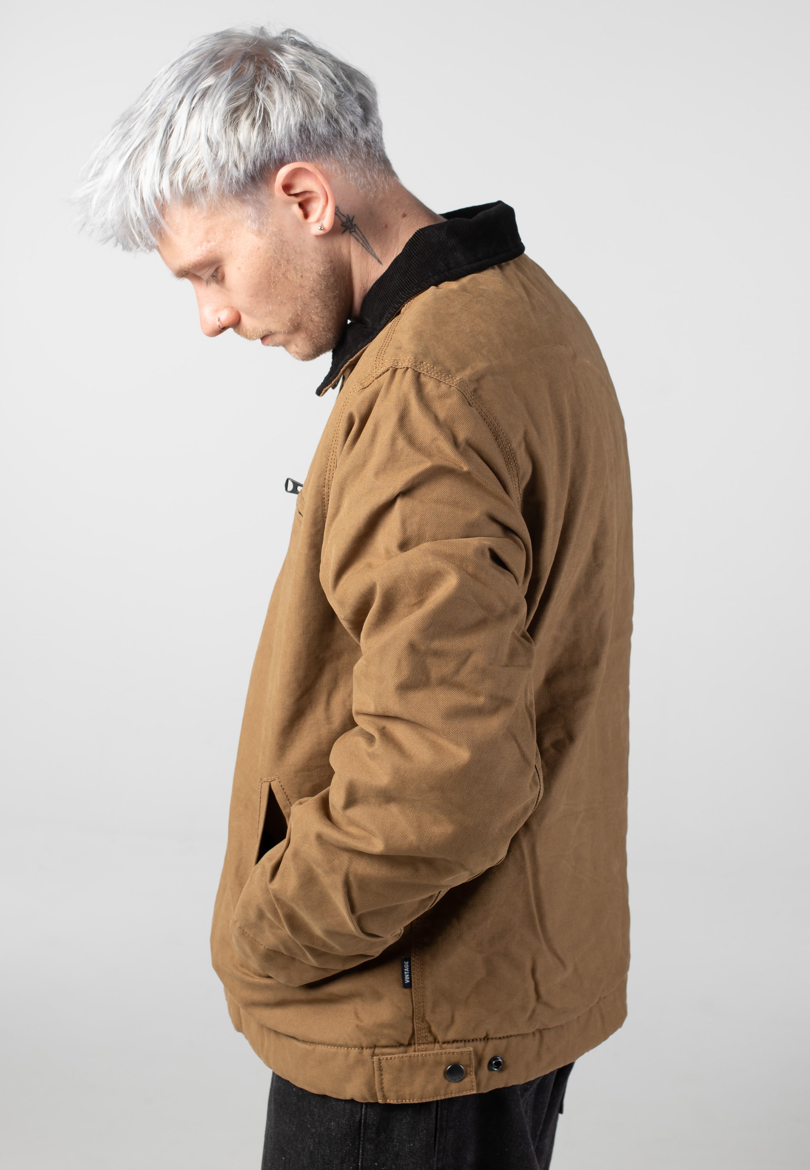 Vintage Industries - Osker Dark Tan - Jacket | Men-Image