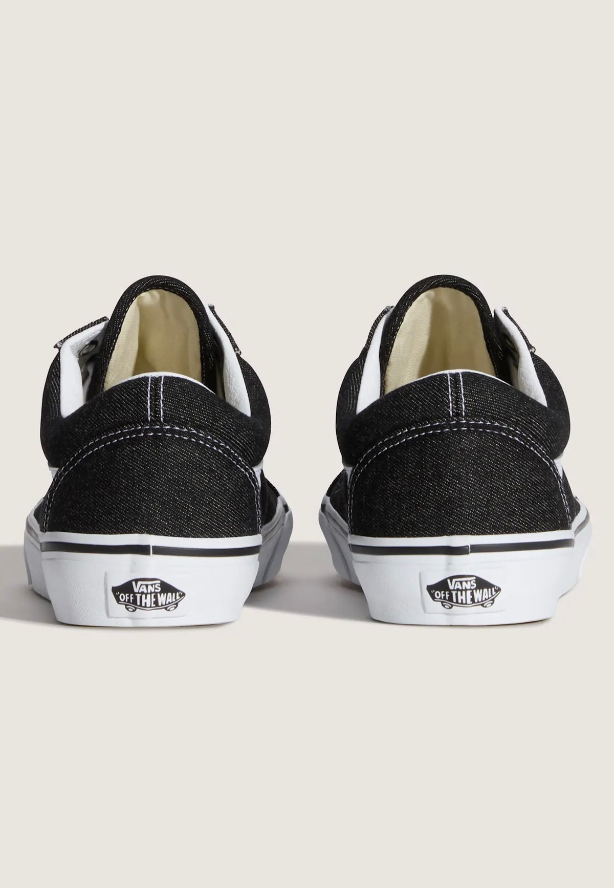 Vans Old Skool Denim Black/True White Shoes | Men-Image
