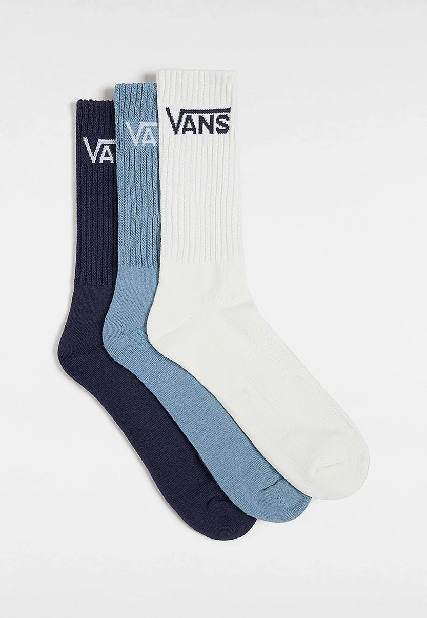 Vans - Classic Crew Pack Of 3 Parisian Night - Socks | Neutral-Image