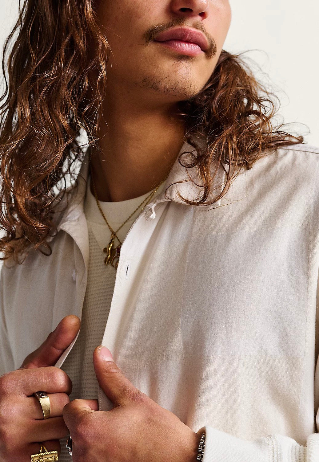 Vans - Kessler Checkerboard Woven White/Marshmallow - Shirt | Men-Image