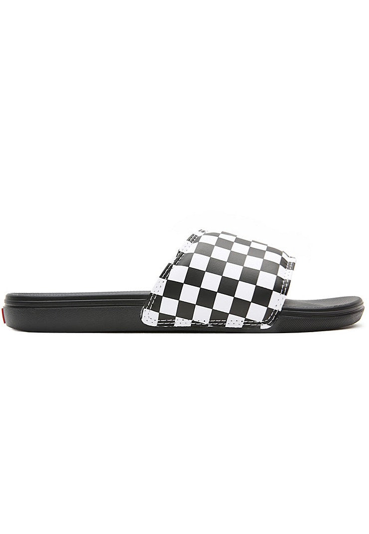 Vans - La Costa Slide On (Checkerboard) True White/Black - Slides | Neutral-Image