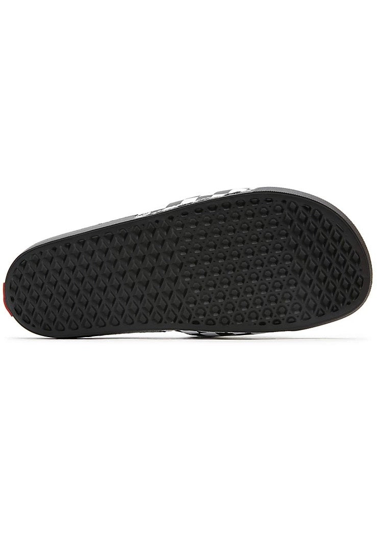 Vans - La Costa Slide On (Checkerboard) True White/Black - Slides | Neutral-Image