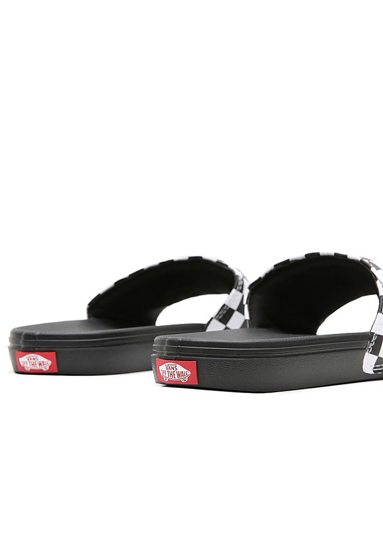 Vans - La Costa Slide On (Checkerboard) True White/Black - Slides | Neutral-Image